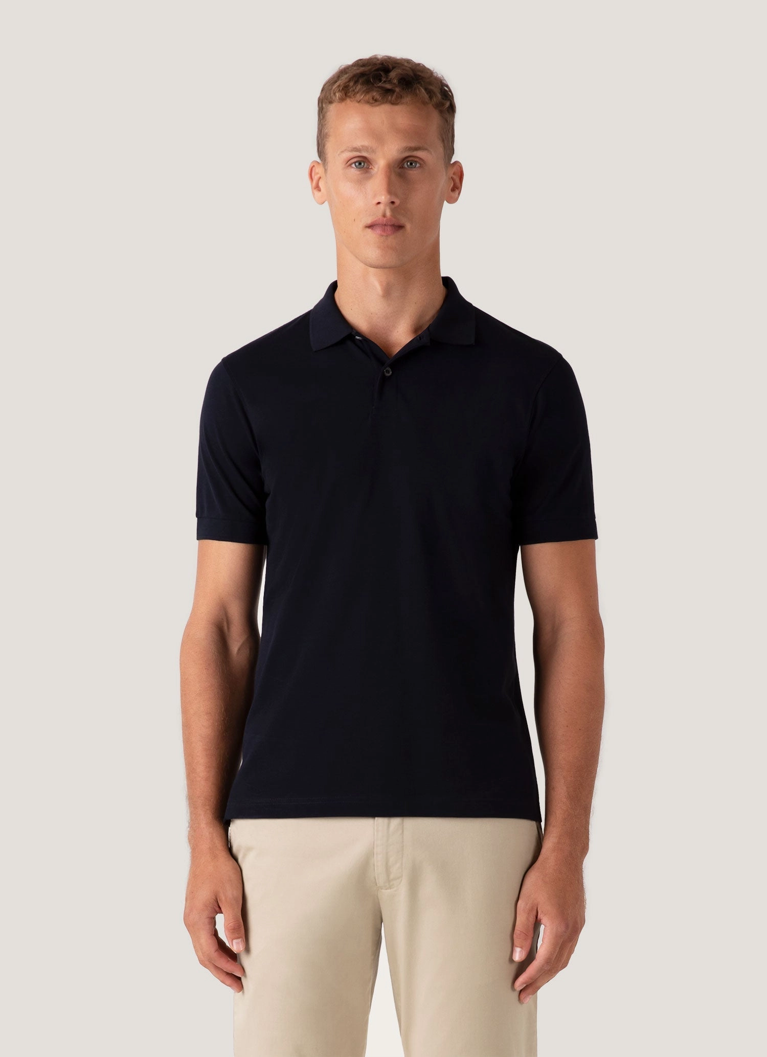 Minimal Apparel Men's Piqu?? Polo Shirt in Midnight Navy