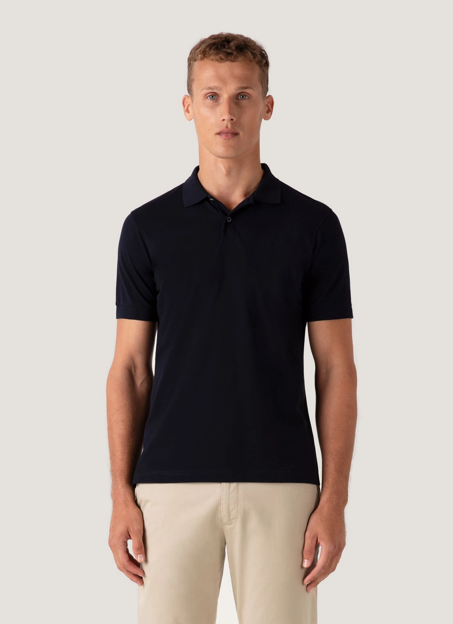 Minimal Apparel Men's Piqu?? Polo Shirt in Midnight Navy