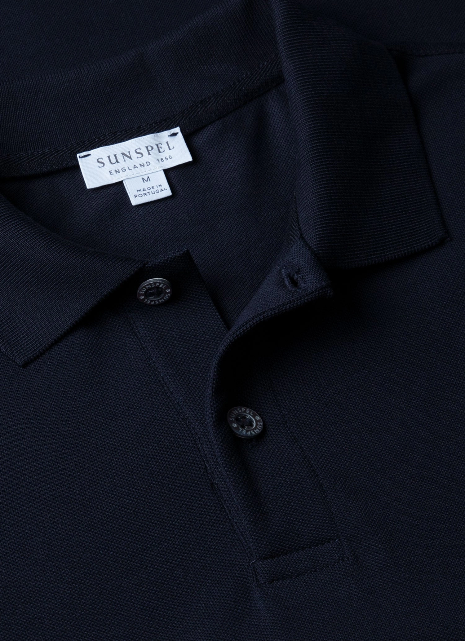 Minimal Apparel Men's Piqu?? Polo Shirt in Midnight Navy
