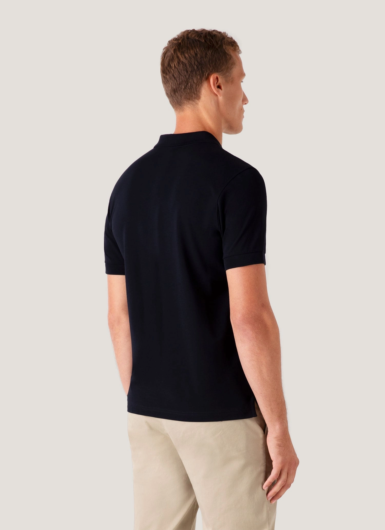 Minimal Apparel Men's Piqu?? Polo Shirt in Midnight Navy