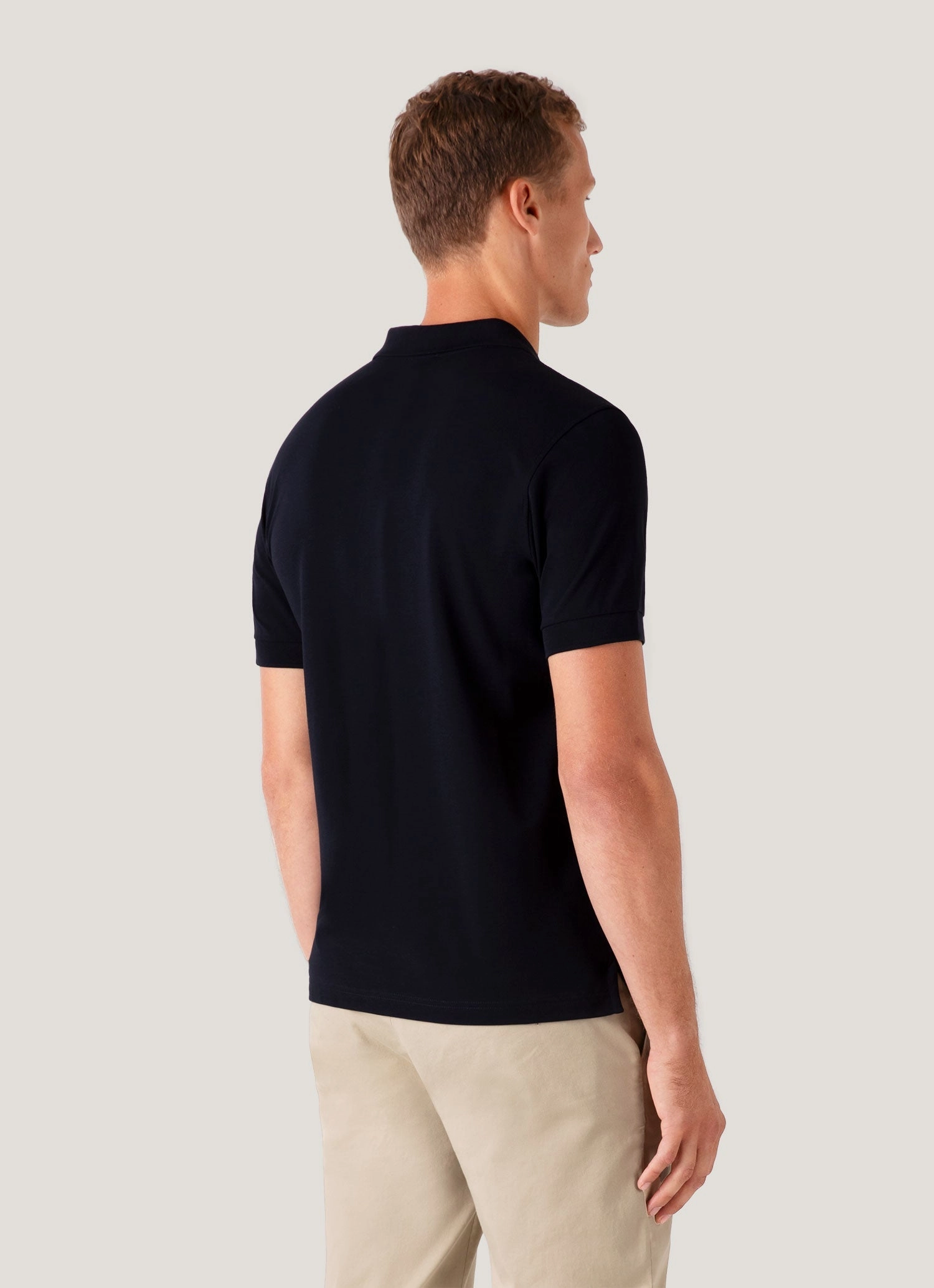 Minimal Apparel Men's Piqu?? Polo Shirt in Midnight Navy