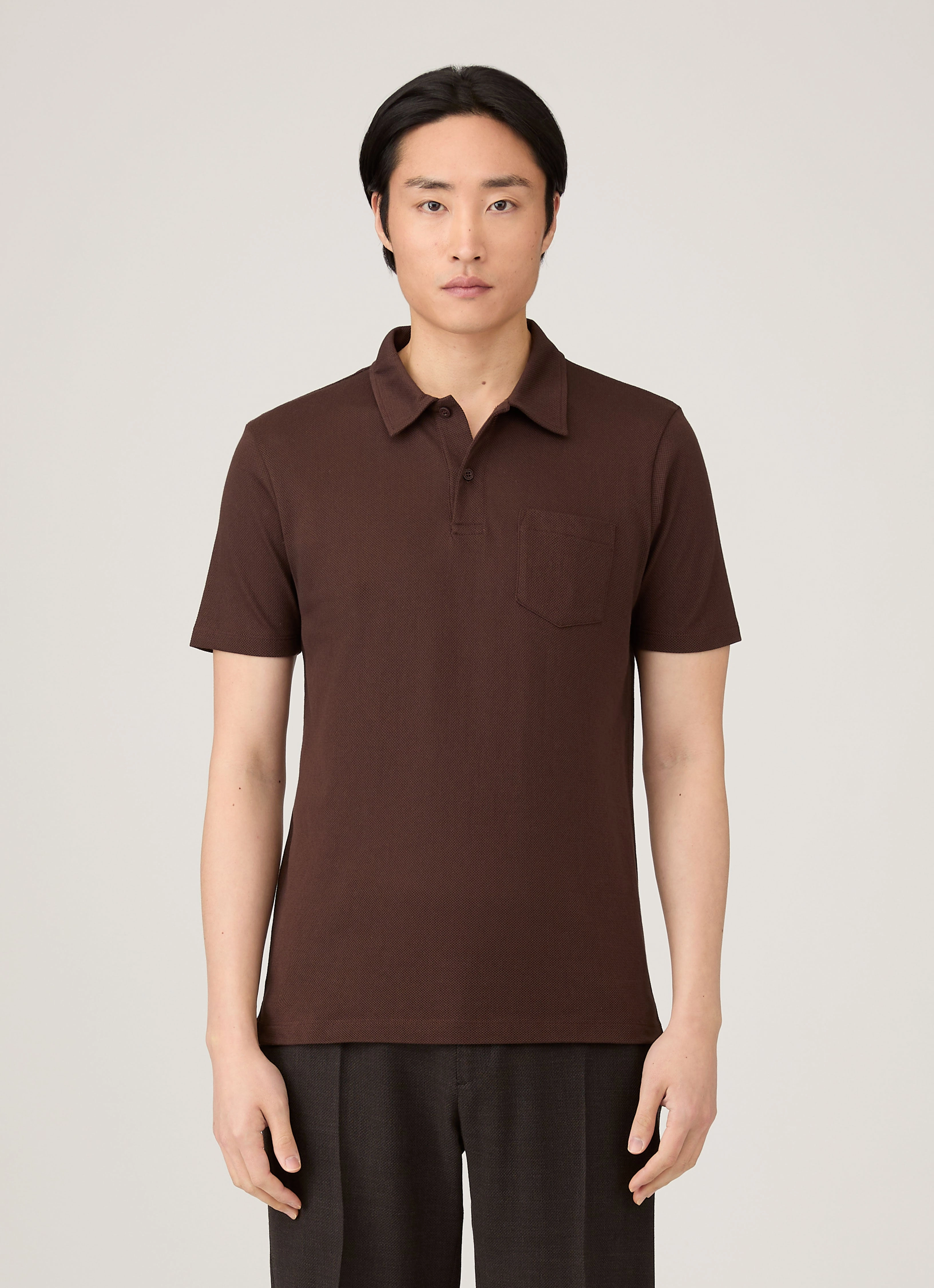 Minimal Gear Outdoor Men's Riviera Polo Shirt in Bakelite