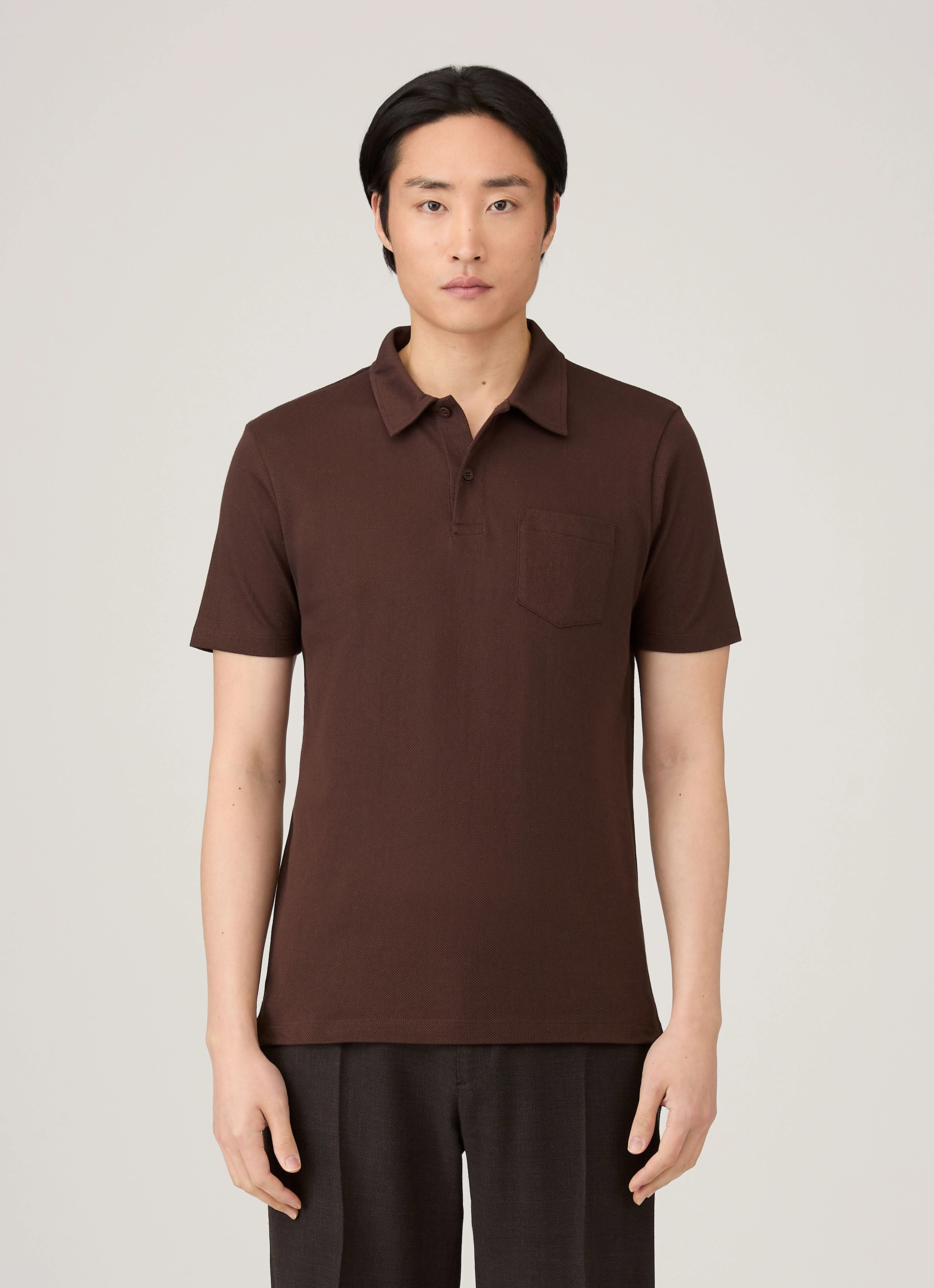Minimal Gear Outdoor Men's Riviera Polo Shirt in Bakelite