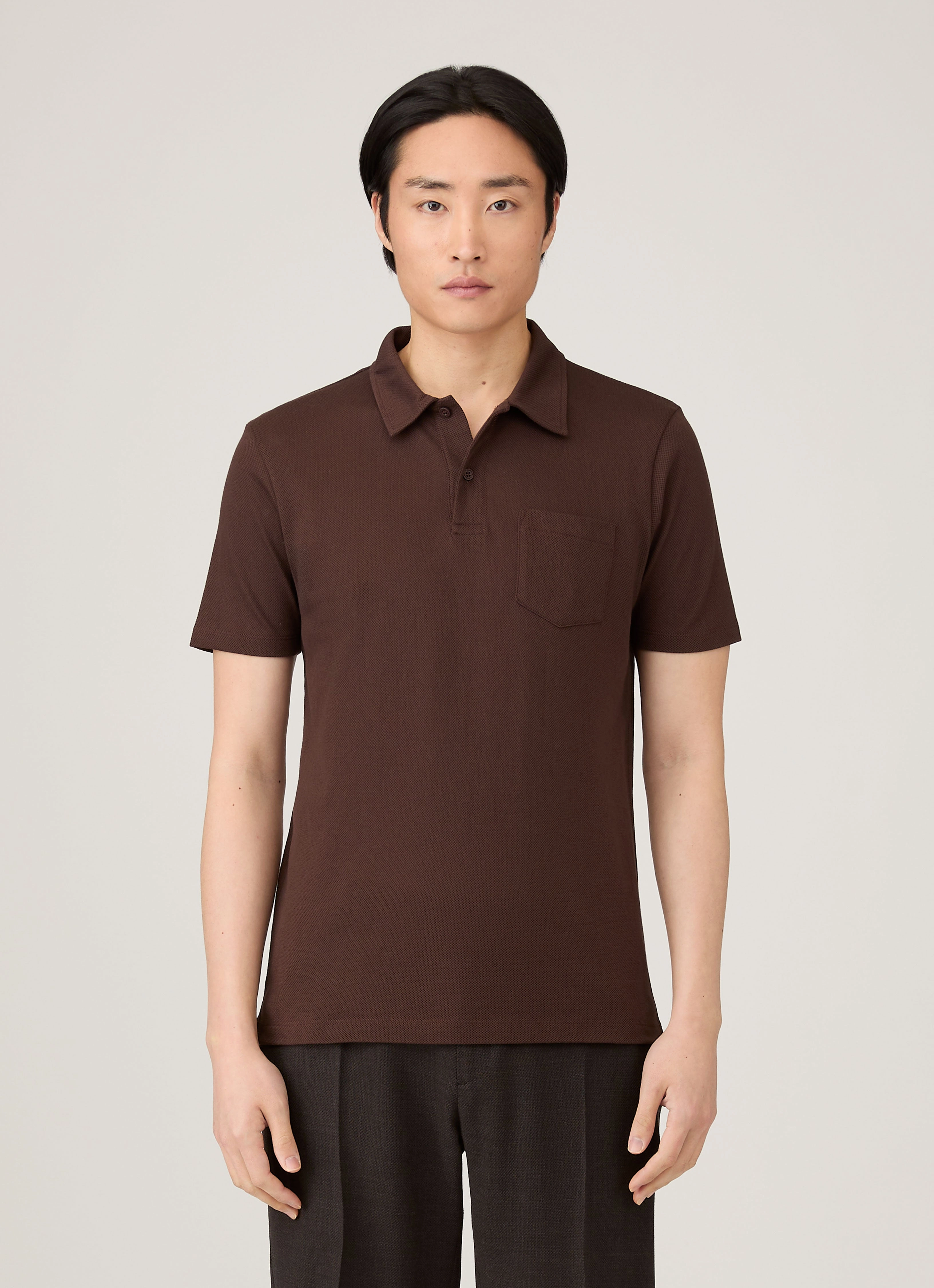 Minimal Gear Outdoor Men's Riviera Polo Shirt in Bakelite