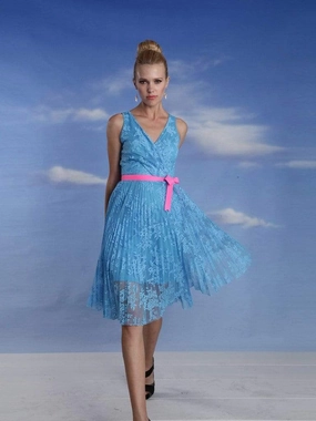 Aurora Dress- Bumble Berry Punch Form Fit Panelled-Design