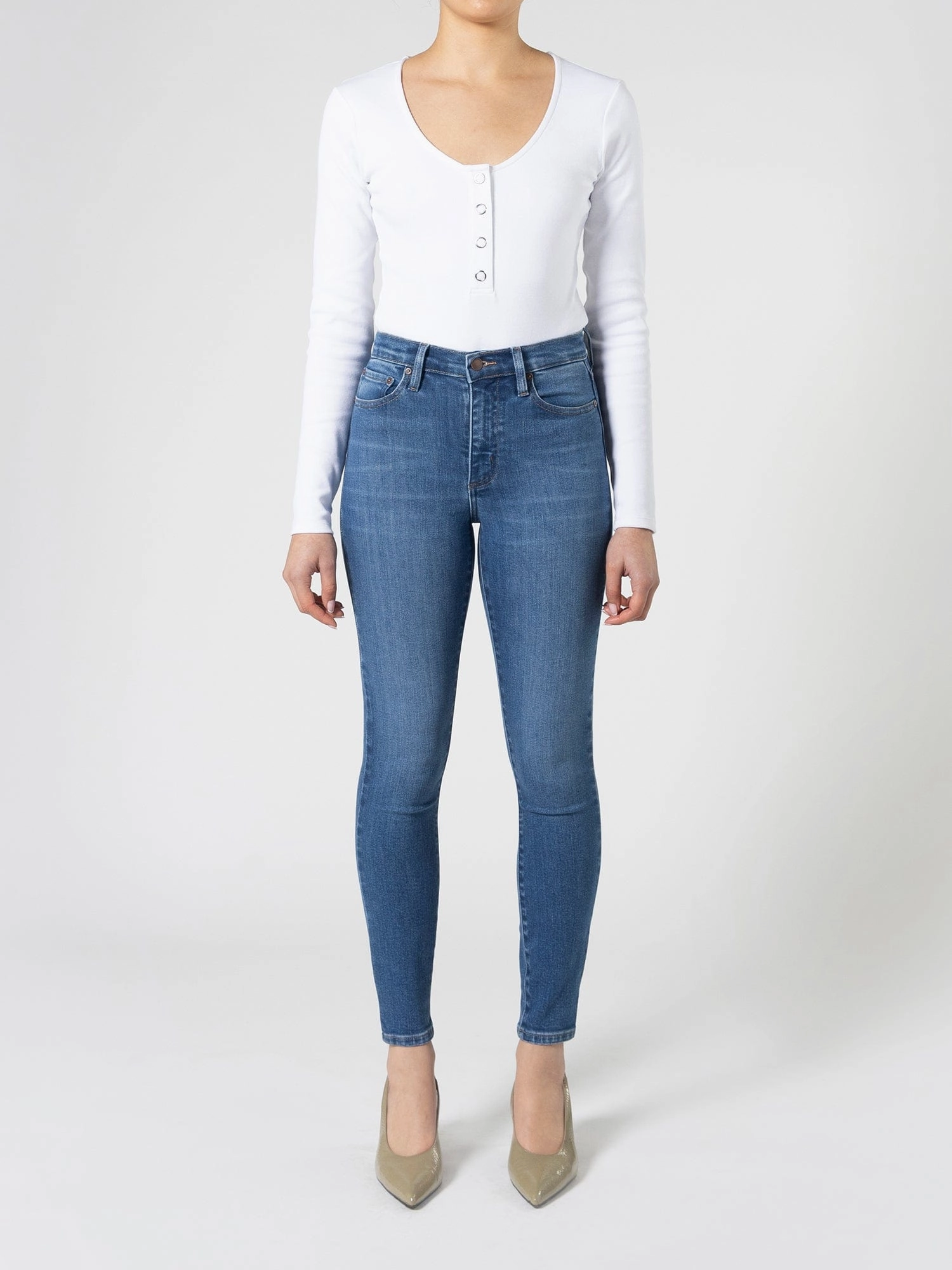 Minimal Shape Cult Skinny Ankle Icon Blue
