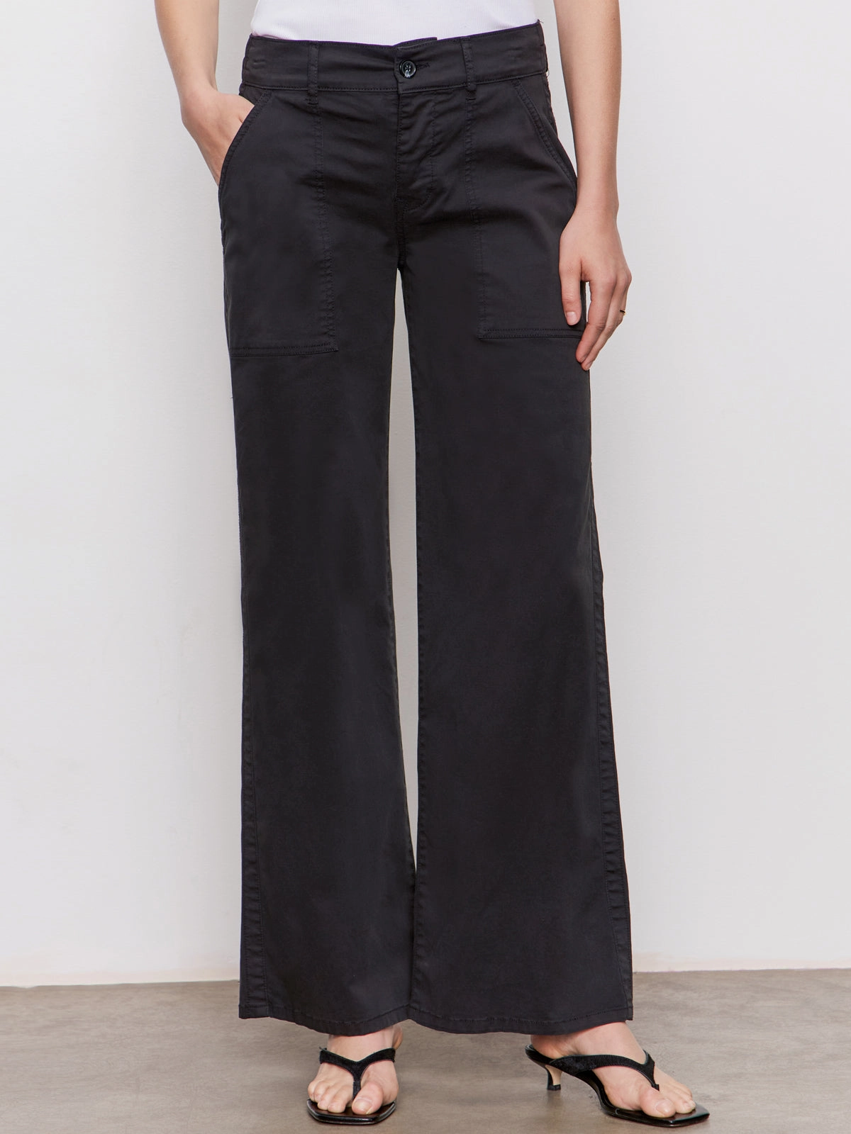 Cruiser Full Length Pant Black Striped Pattern