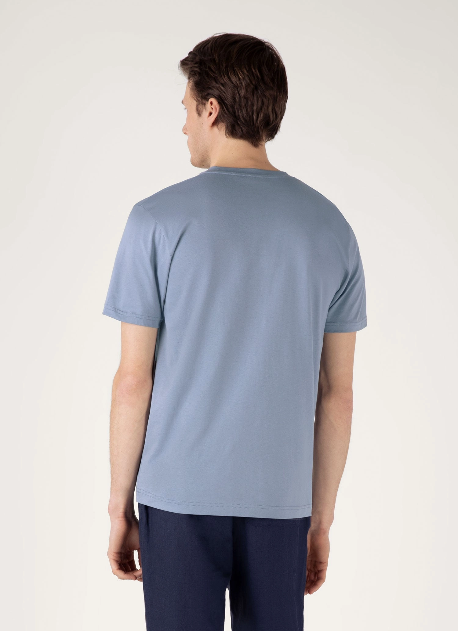 Minimalistic T-shirt Men's Riviera Midweight T-shirt in Vintage Blue