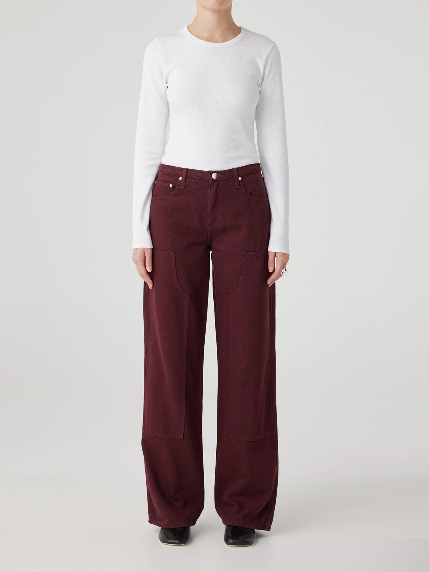 fresh feel Morning Stroll Music Event Office Wear Misha Jean Oxblood