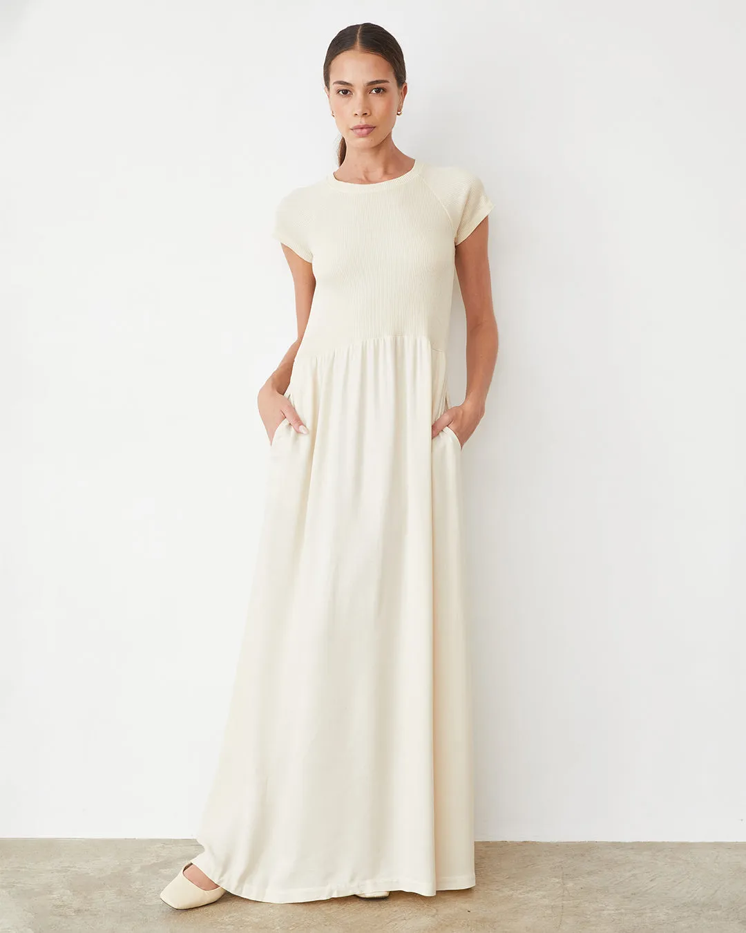 Mix Media Maxi Dress Smart Dressing