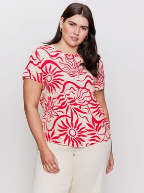 The Perfect Tee Sunny Riviera Extended Sizing Trendy Comfort Weekend Daily