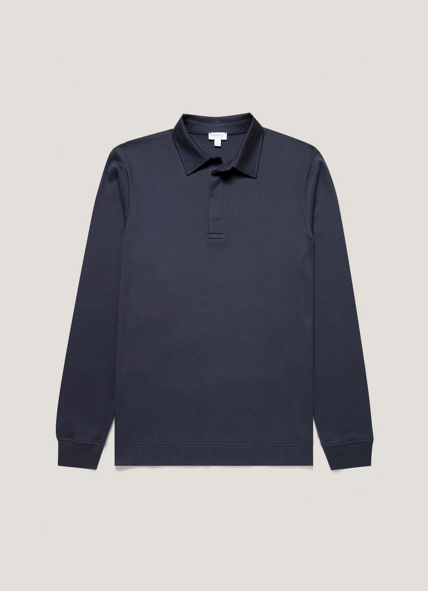 Chic Street Men's Heavyweight Rugby Polo Shirt in Navy