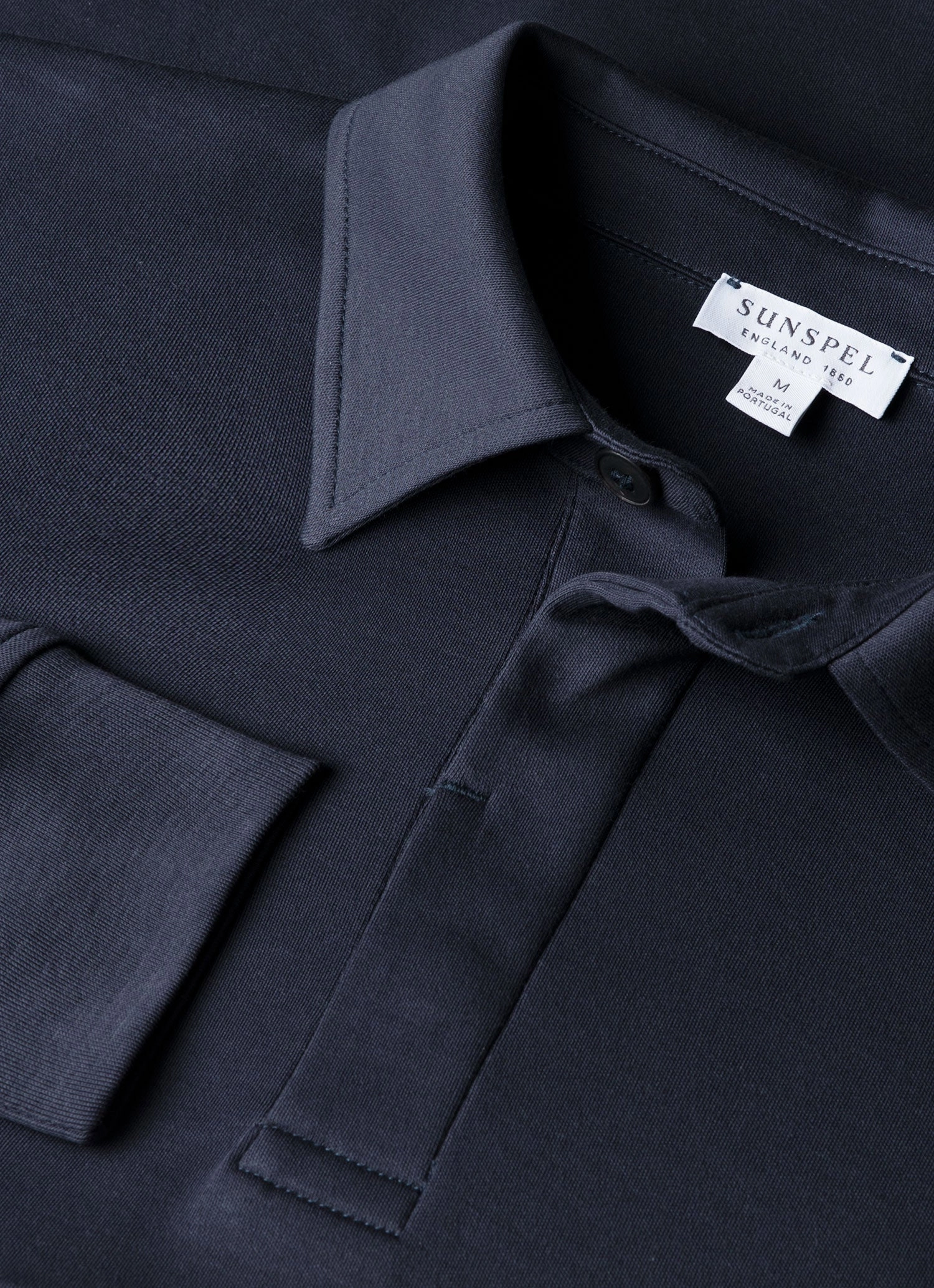 Modern Pick Men's Heavyweight Rugby Polo Shirt in Navy