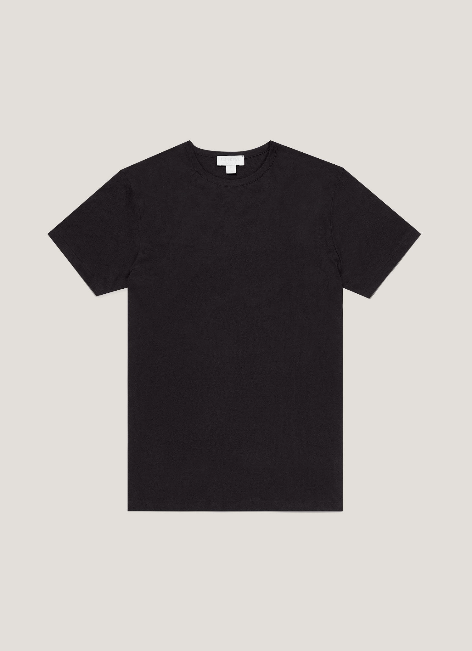 Comfort Aura Men's Sea Island Cotton T-shirt in Black