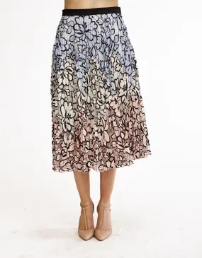 Smart Mood Chic Appeal Multi Color Lace Skirt Lillian