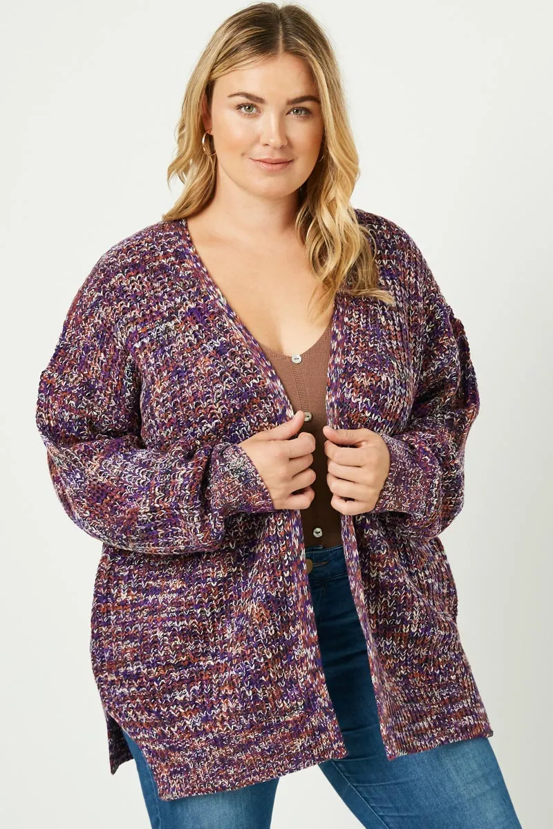 Timeless Piece Multi-Color Yarn Knit Sweater Cardigan