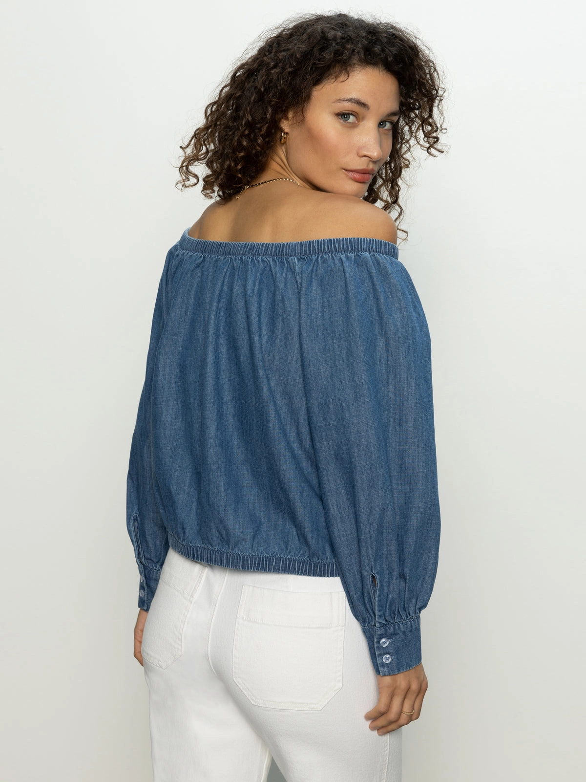 Must Fit Ballet Tie Top Blue Slate