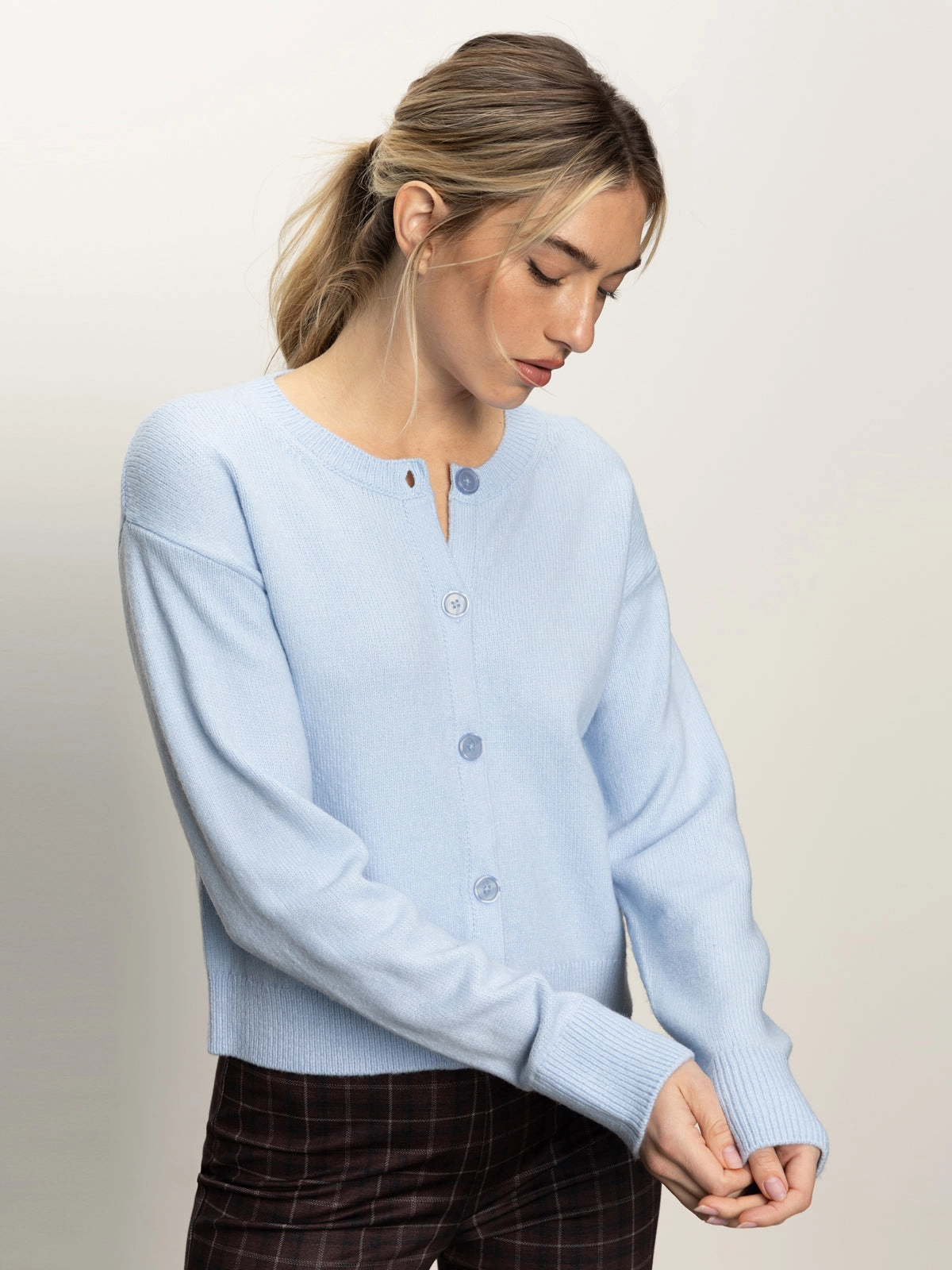 Must-Have Cardi Blue Powder Lightweight Feel