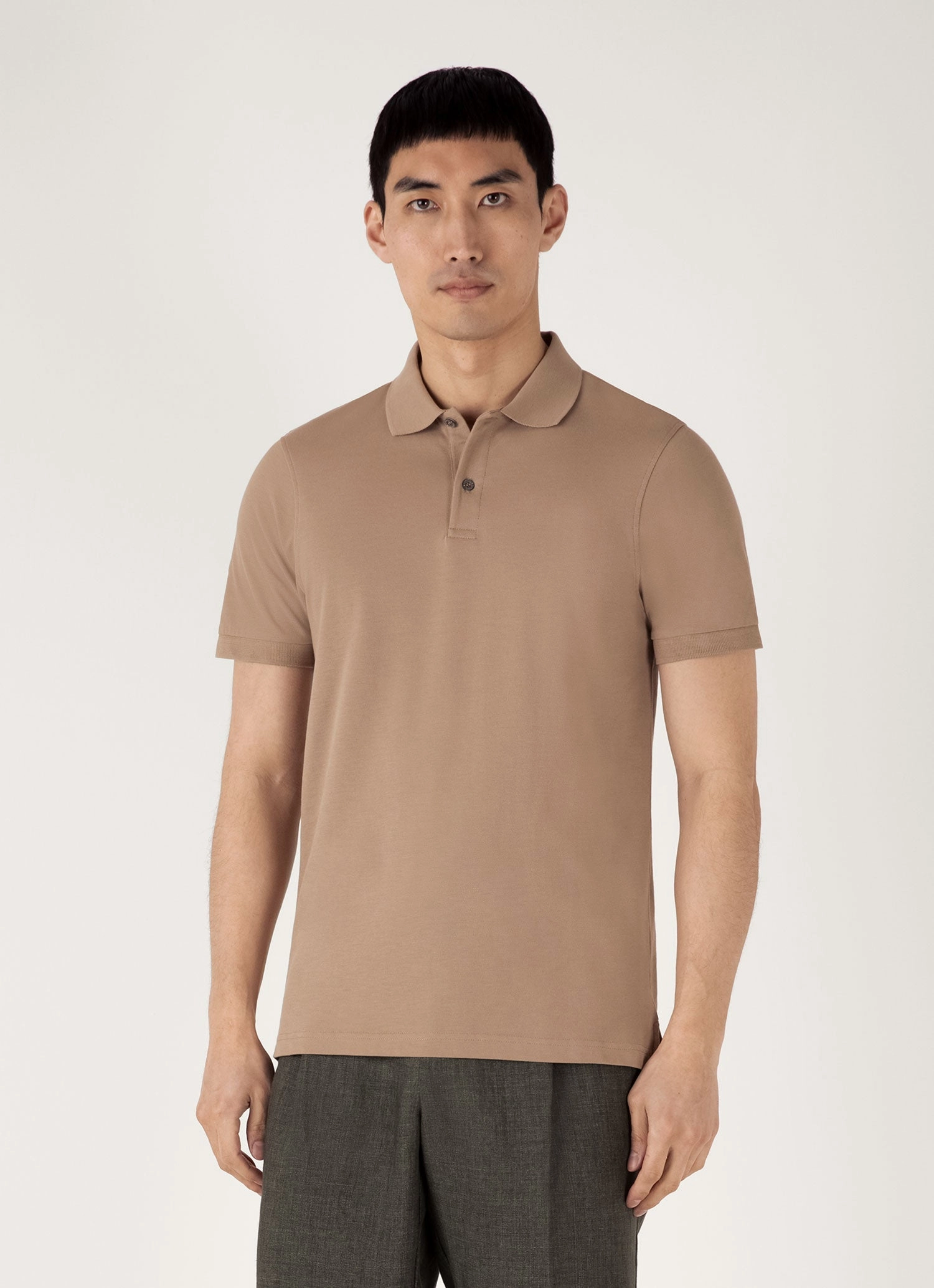 Must-Have Piece Men's Piqu?? Polo Shirt in Dune