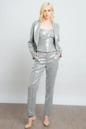 Nash Pants - Zion Plaid Cropped hem