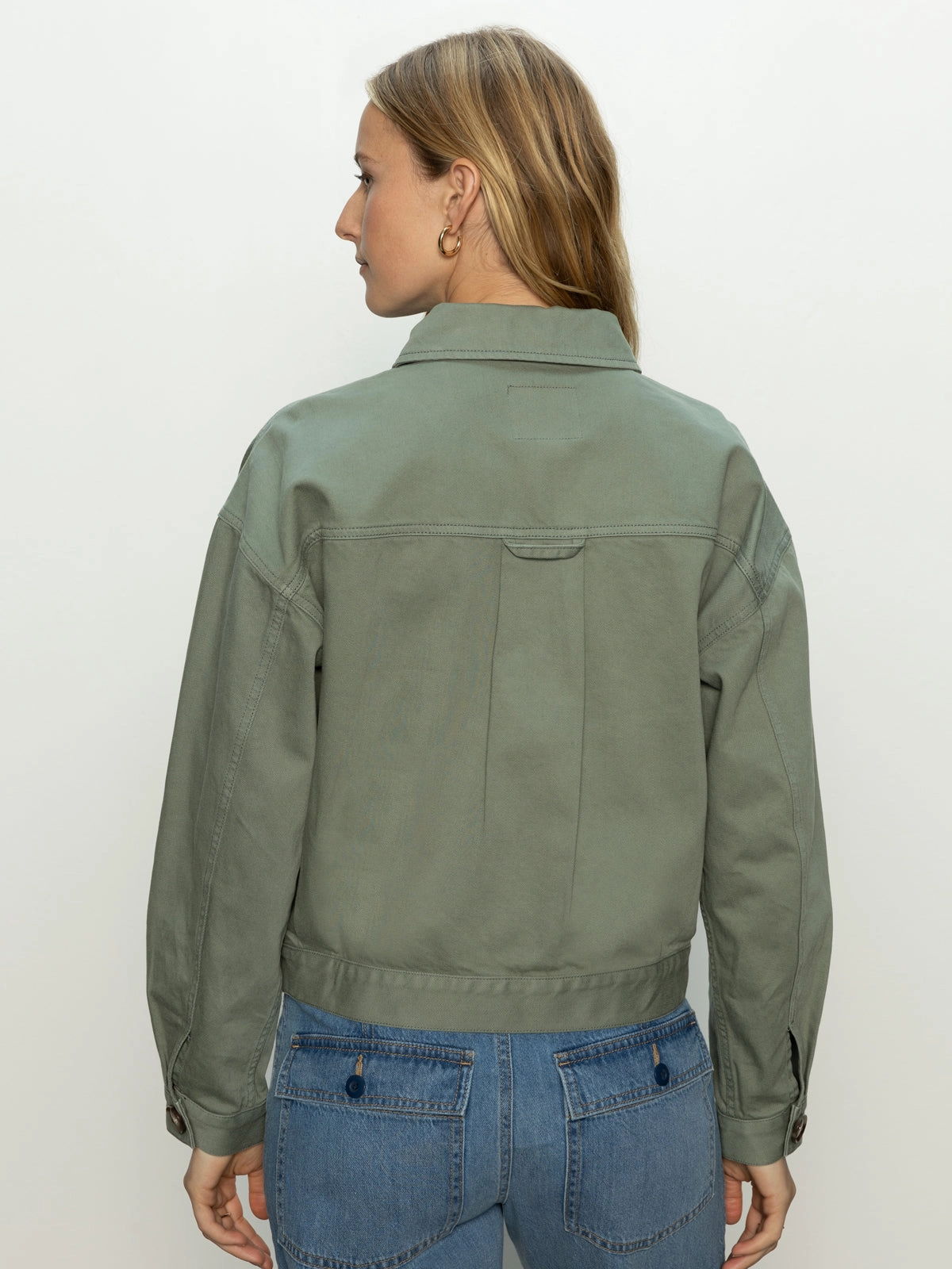 Neat Cut Coastal Denim Shacket Dark Spruce