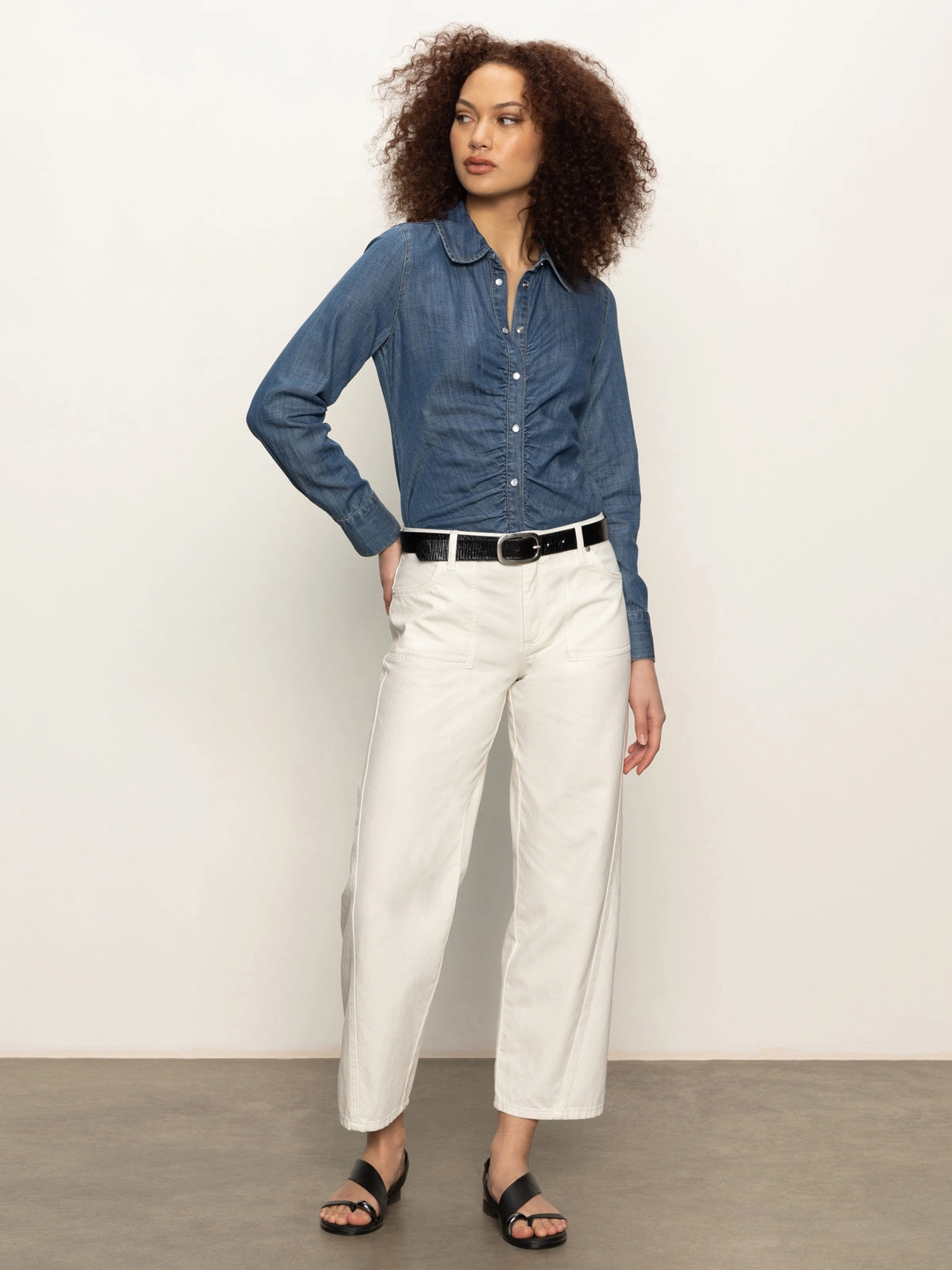 Neat Stitch Denim Dreamgirl Top Ball Park