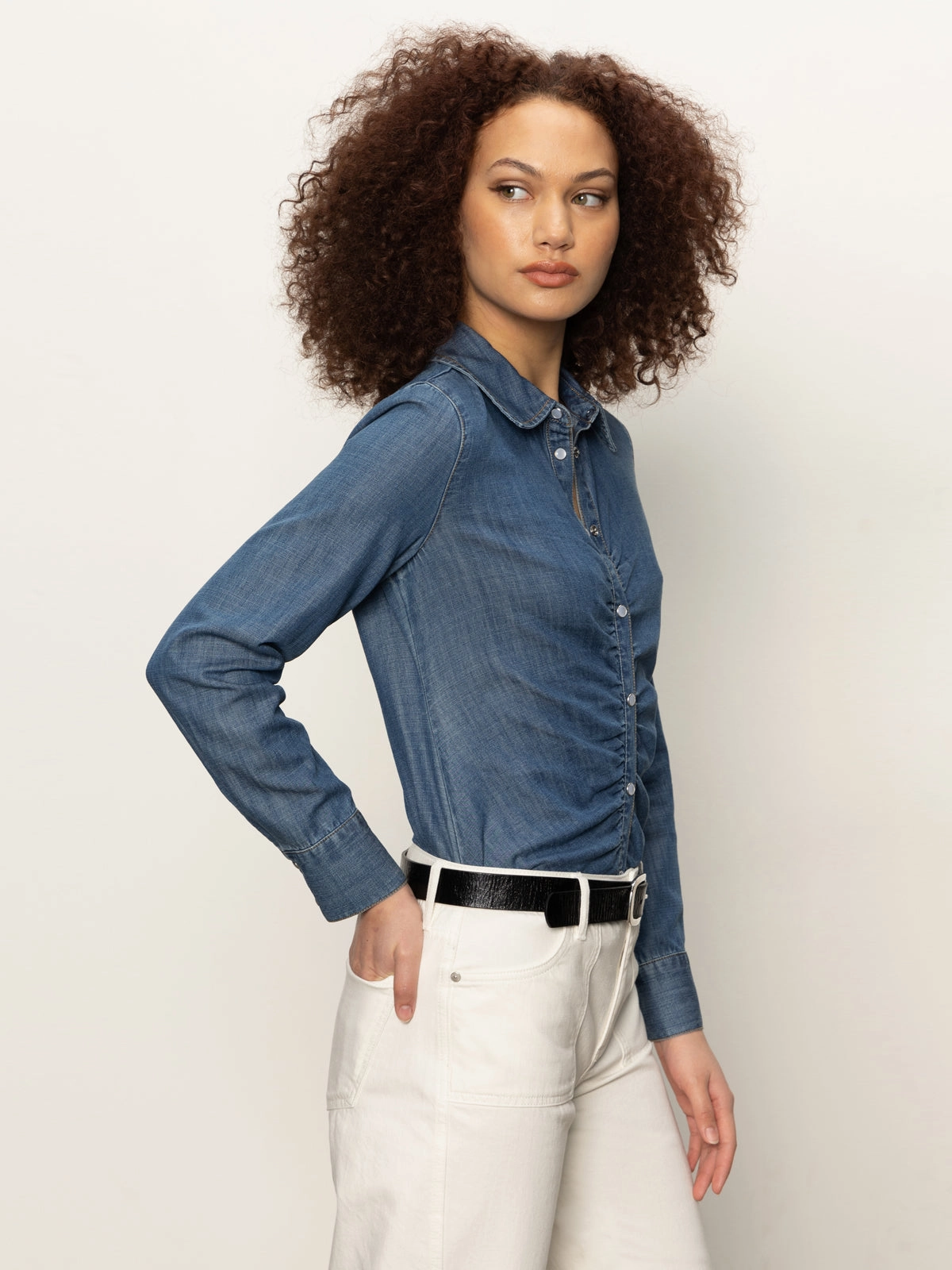 Neat Stitch Denim Dreamgirl Top Ball Park