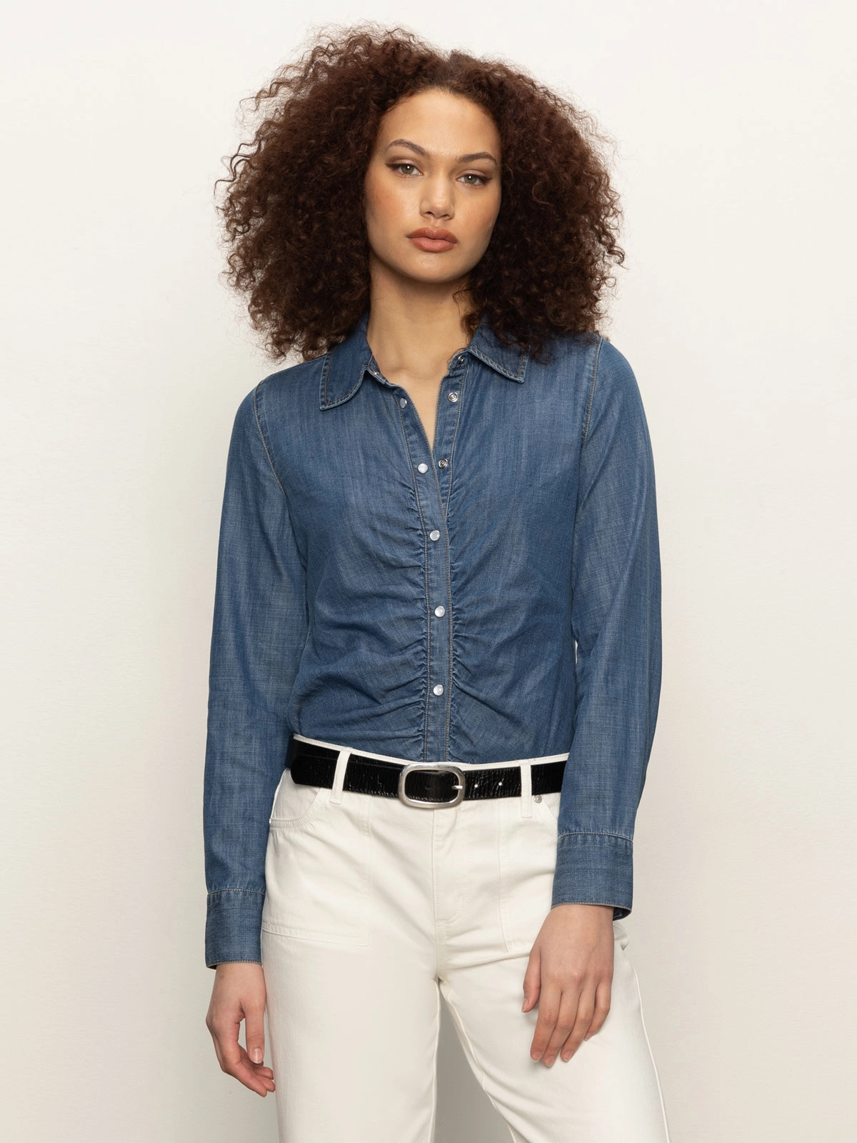 Neat Stitch Denim Dreamgirl Top Ball Park