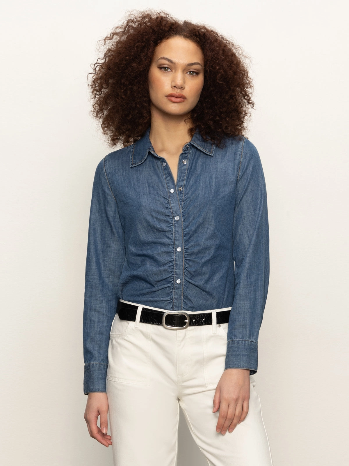Neat Stitch Denim Dreamgirl Top Ball Park