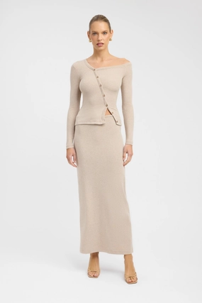 Glossy Texture Designer Label Billie Skirt