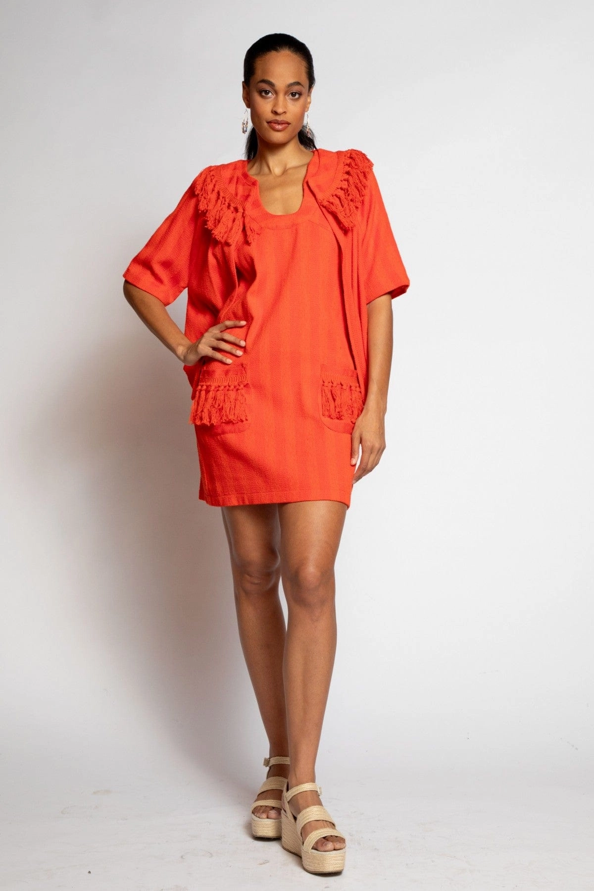 Nina Dress - Tangerine Gothic look