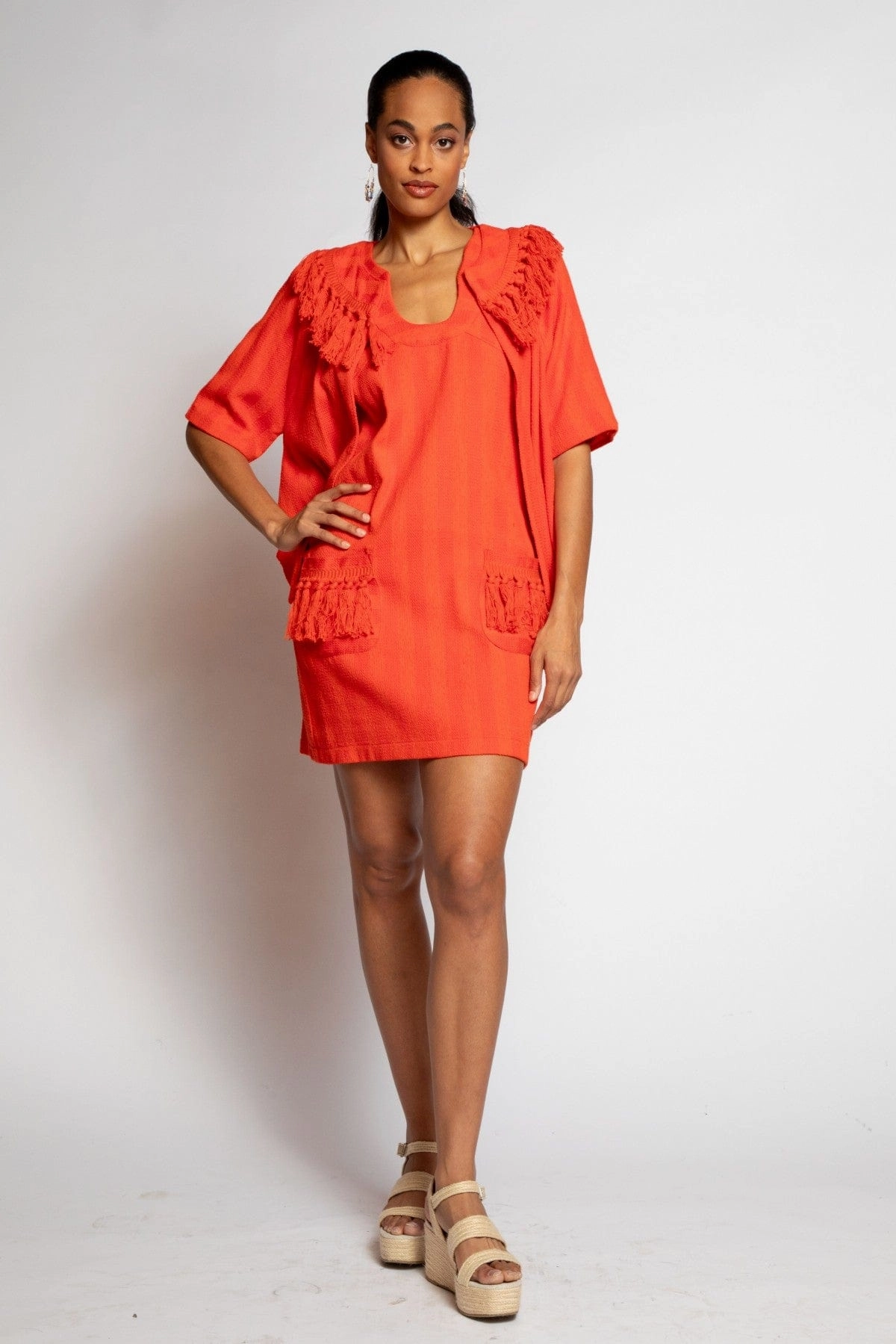 Nina Dress - Tangerine Gothic look