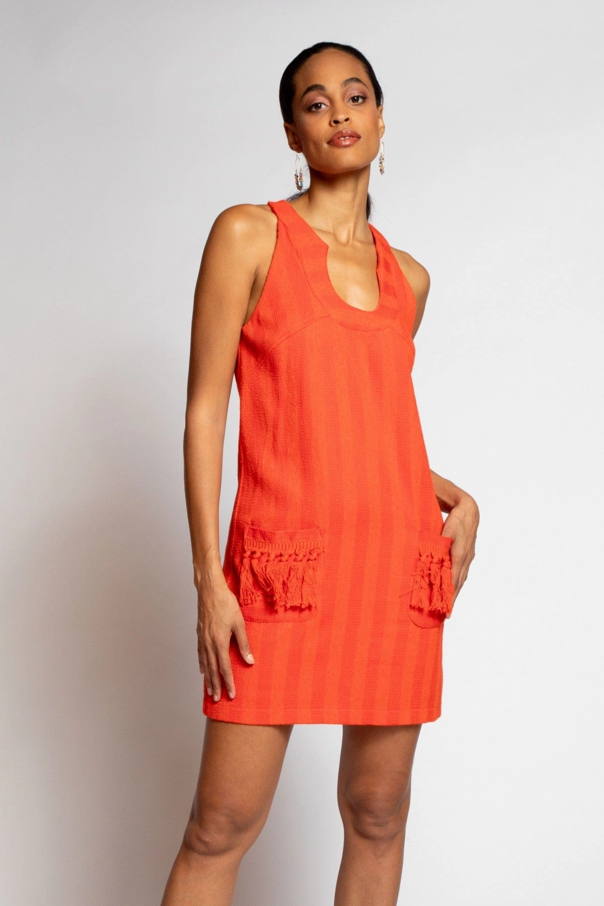Nina Dress - Tangerine Gothic look