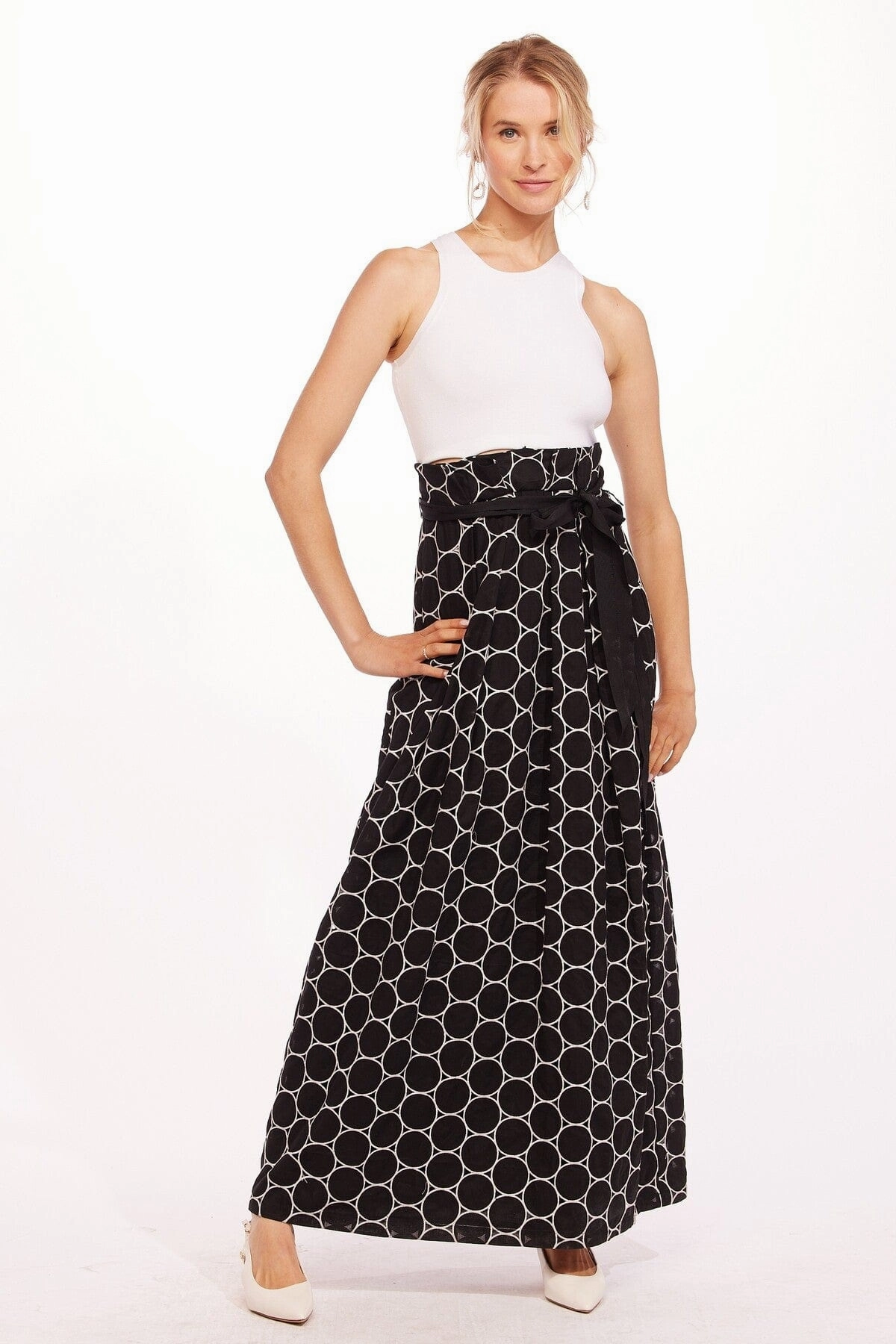 Noah Dress - Orbit Self Tie Belt