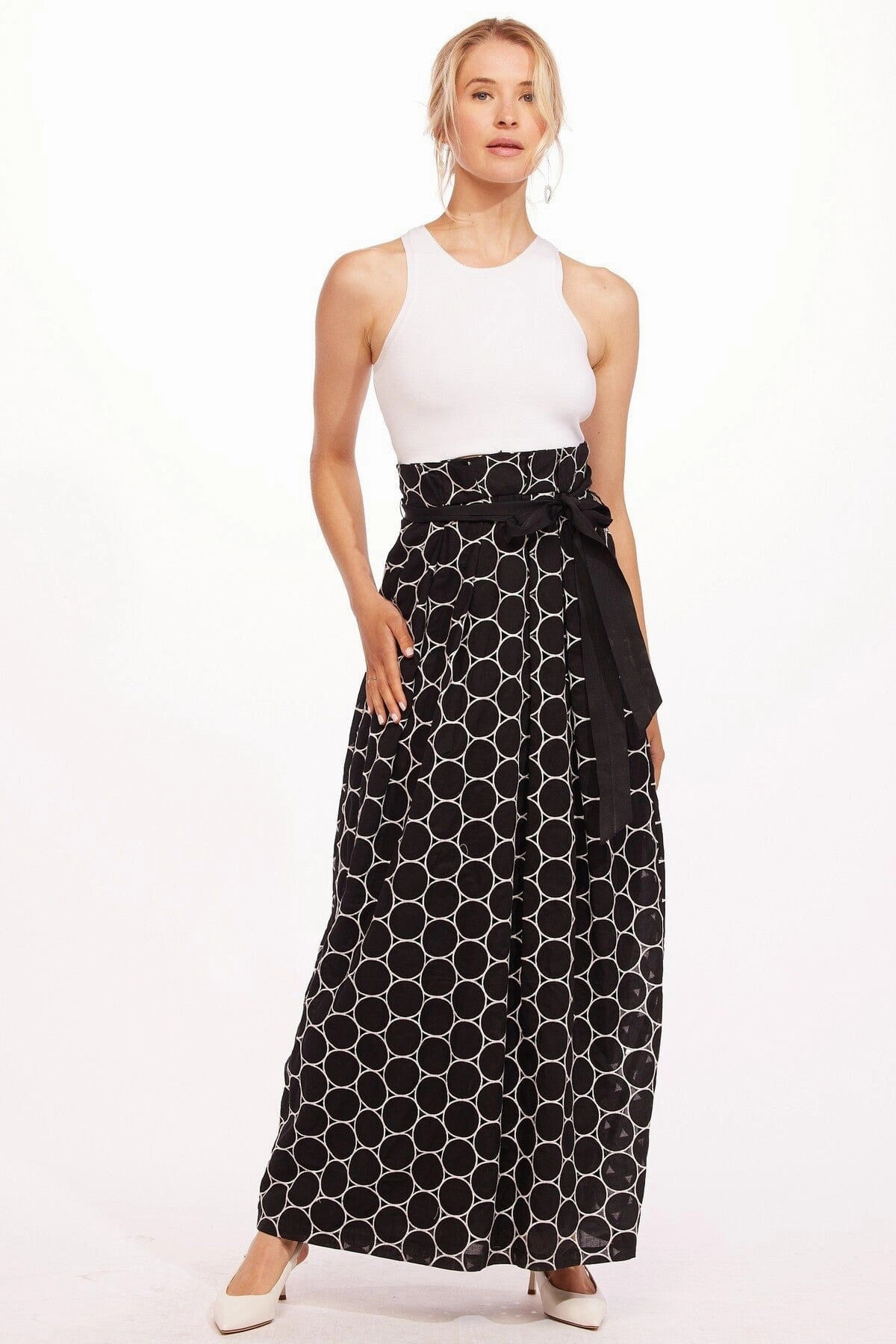 Noah Dress - Orbit Self Tie Belt