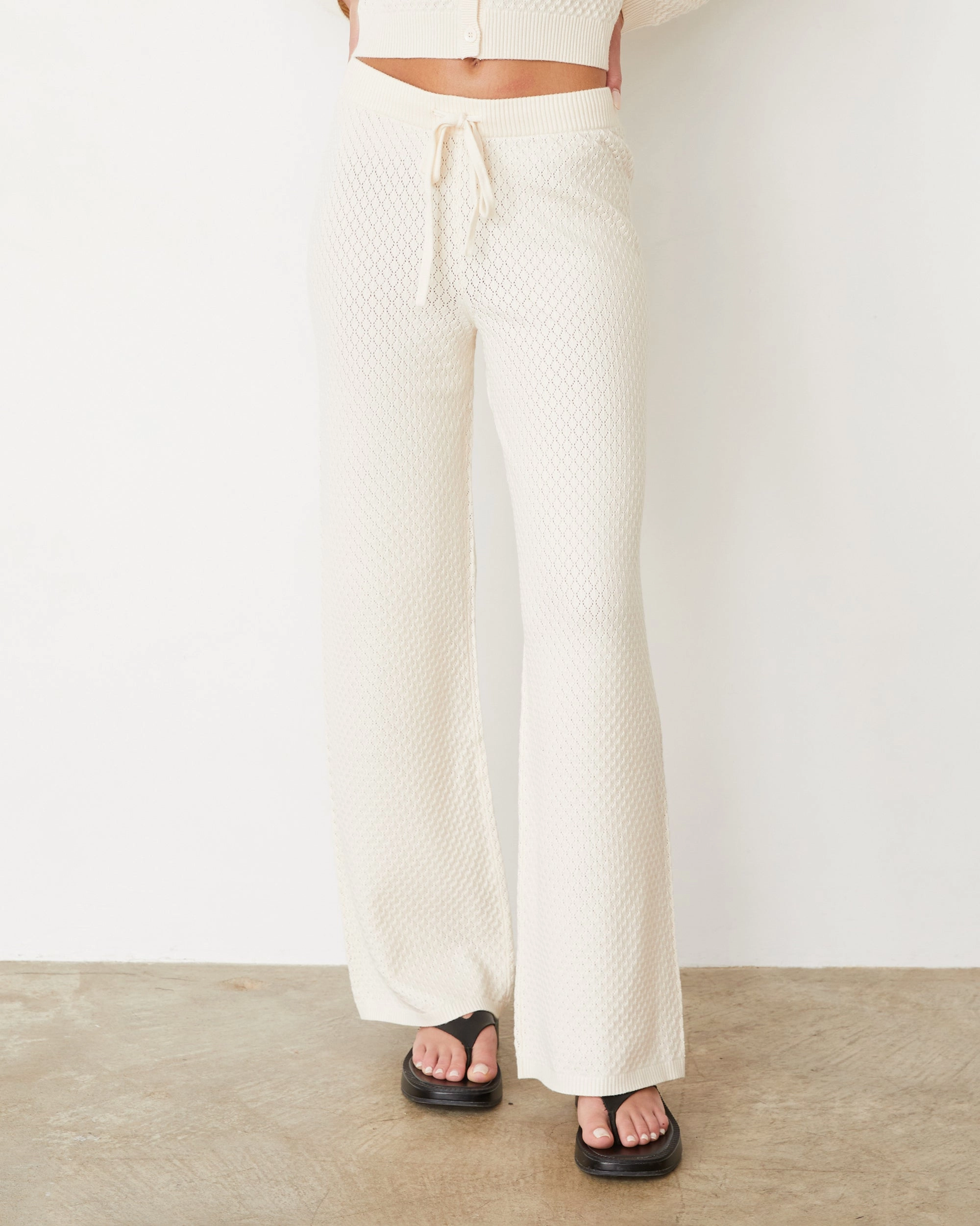 Softknit French Waffle Lounge Pant Luxury Outdoor Gender Neutral