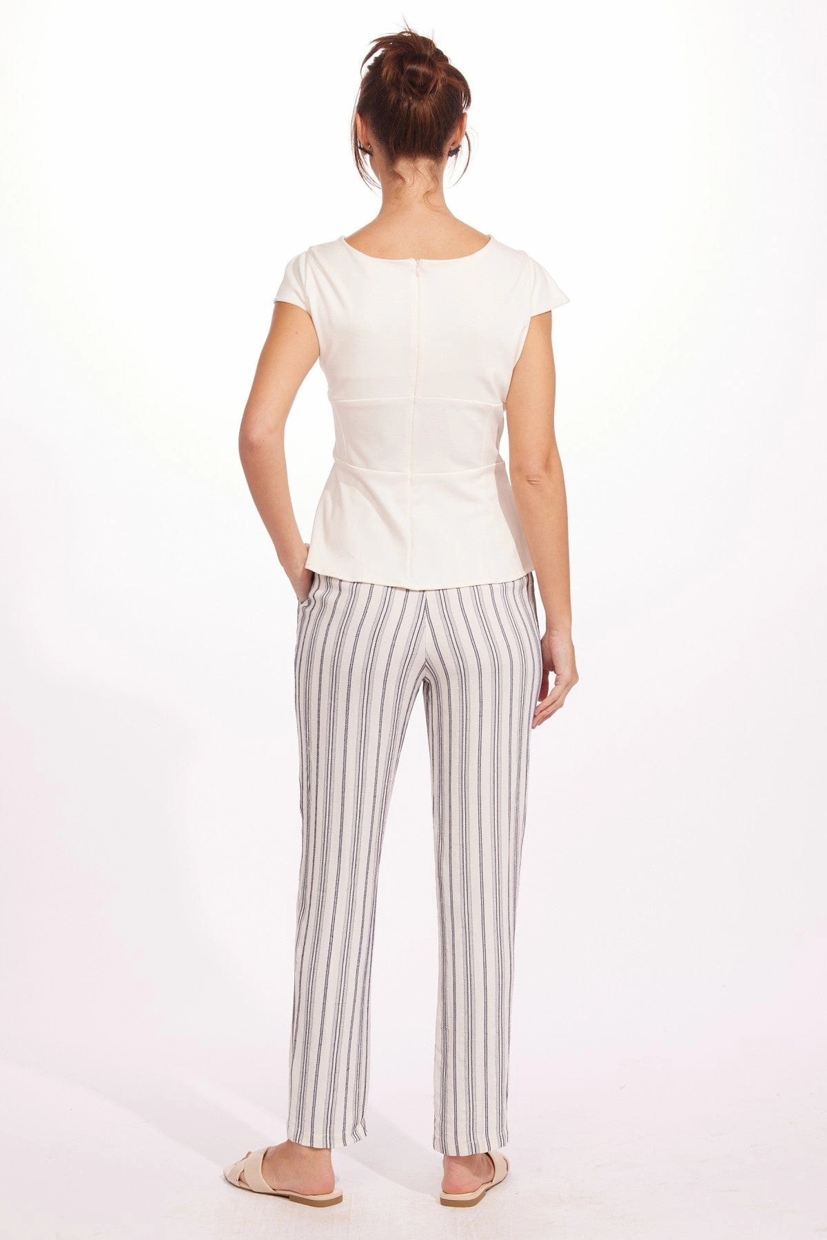 Office Style Franky Pants - Capri