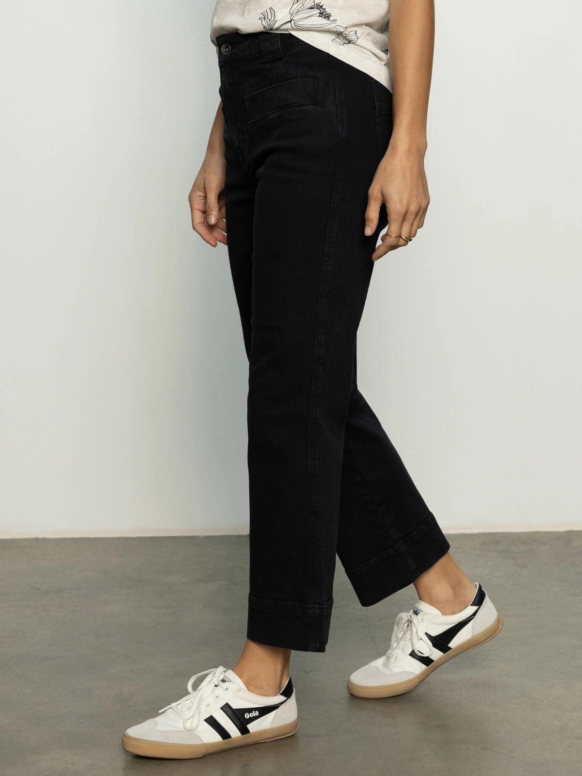 Office Voyage Standard High Rise Crop Pant Black