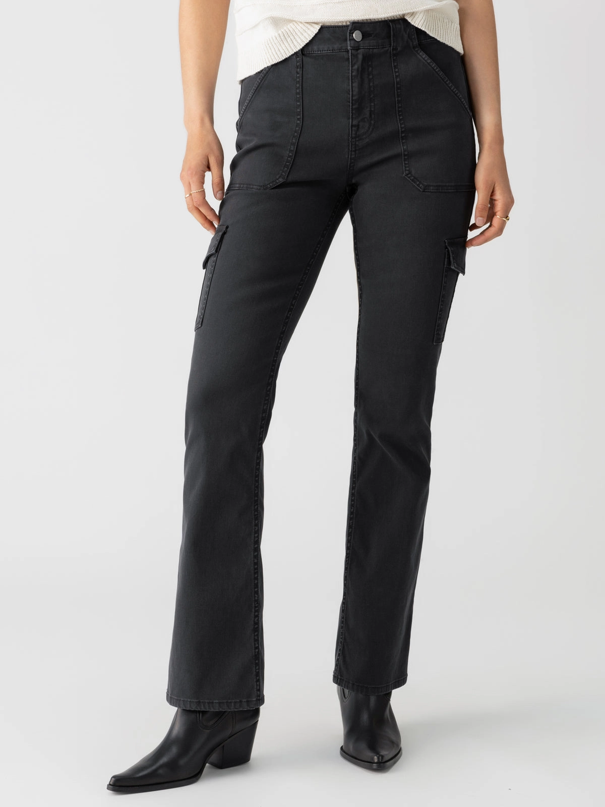 Sculpted Hayden Bootcut Standard Rise Pant Black Office Wear Flared bottom
