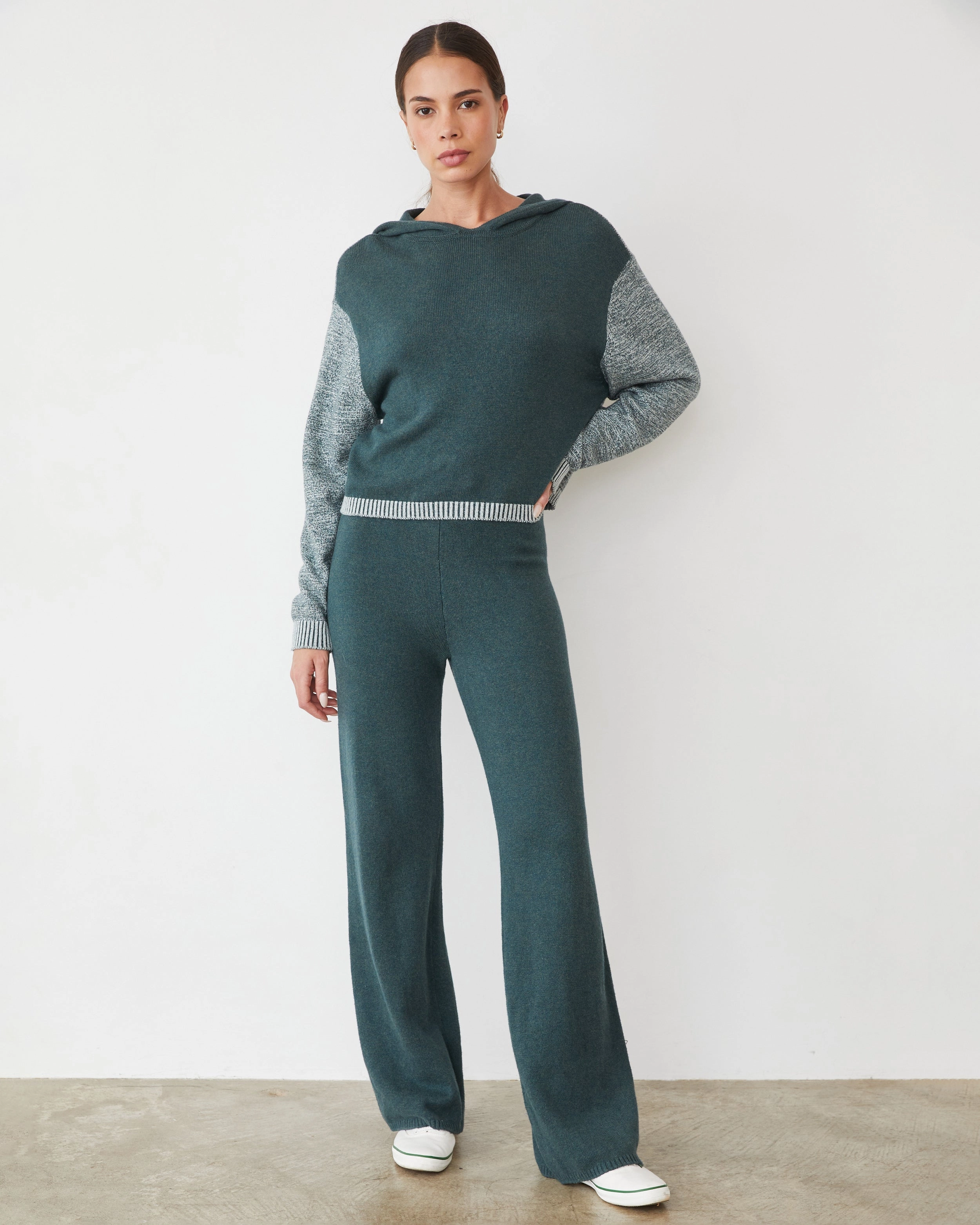 Organic Cotton Cashmere Hooded Sweater Refined Vibe