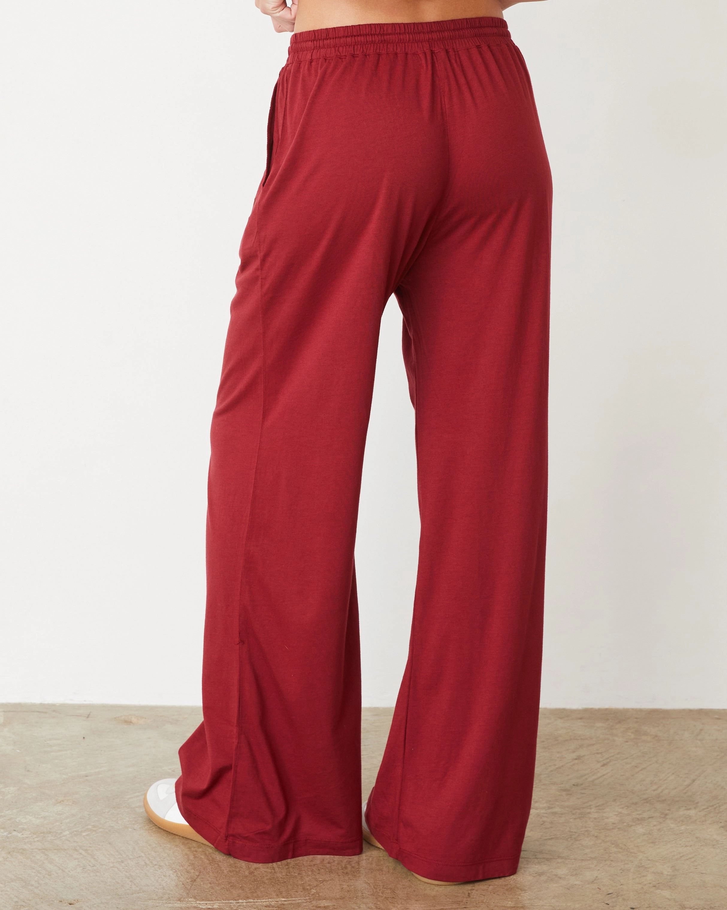 Organic Jersey Wide Leg Pant Denim