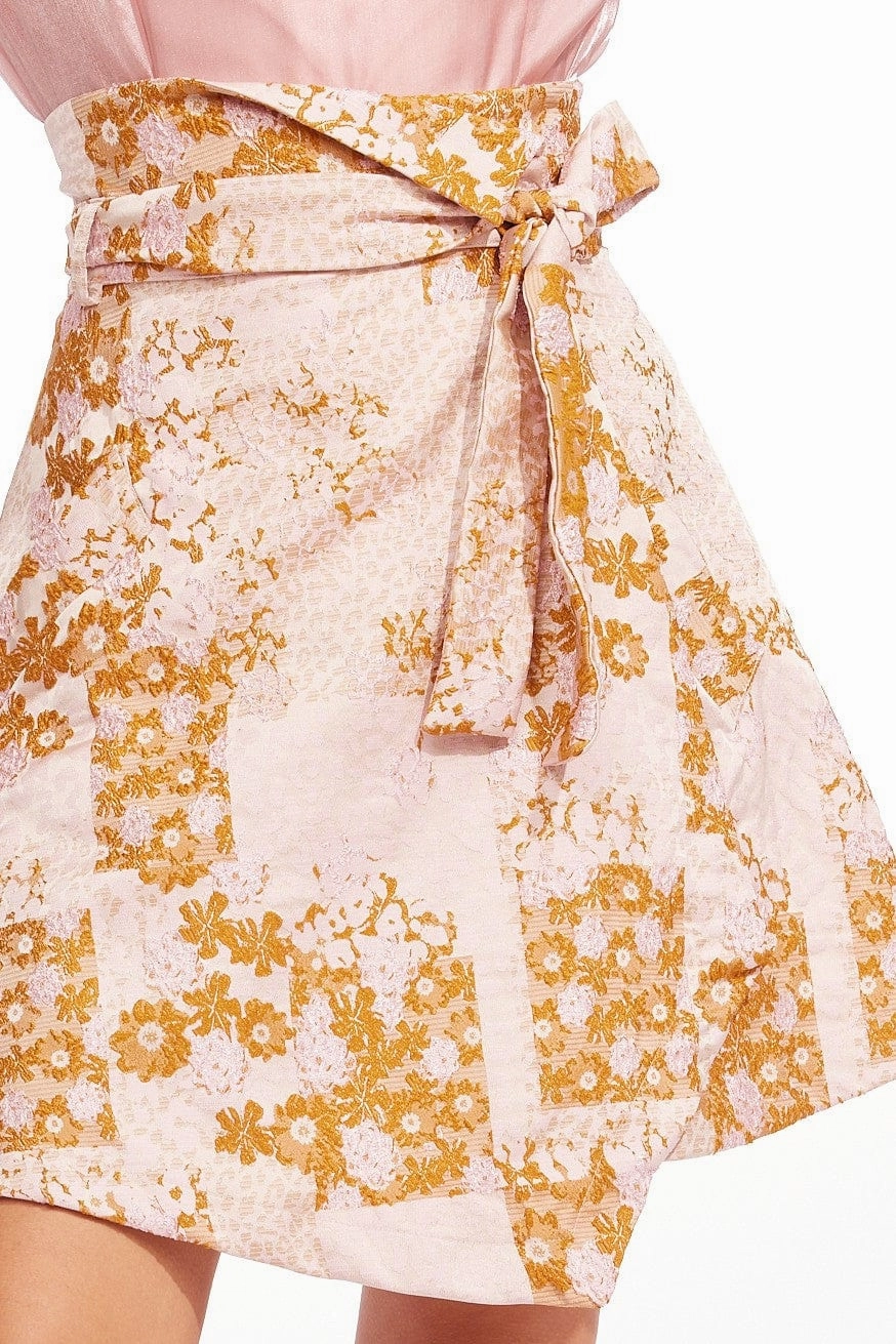 Organza Touch Sinclair Skirt - Cameo Bloom