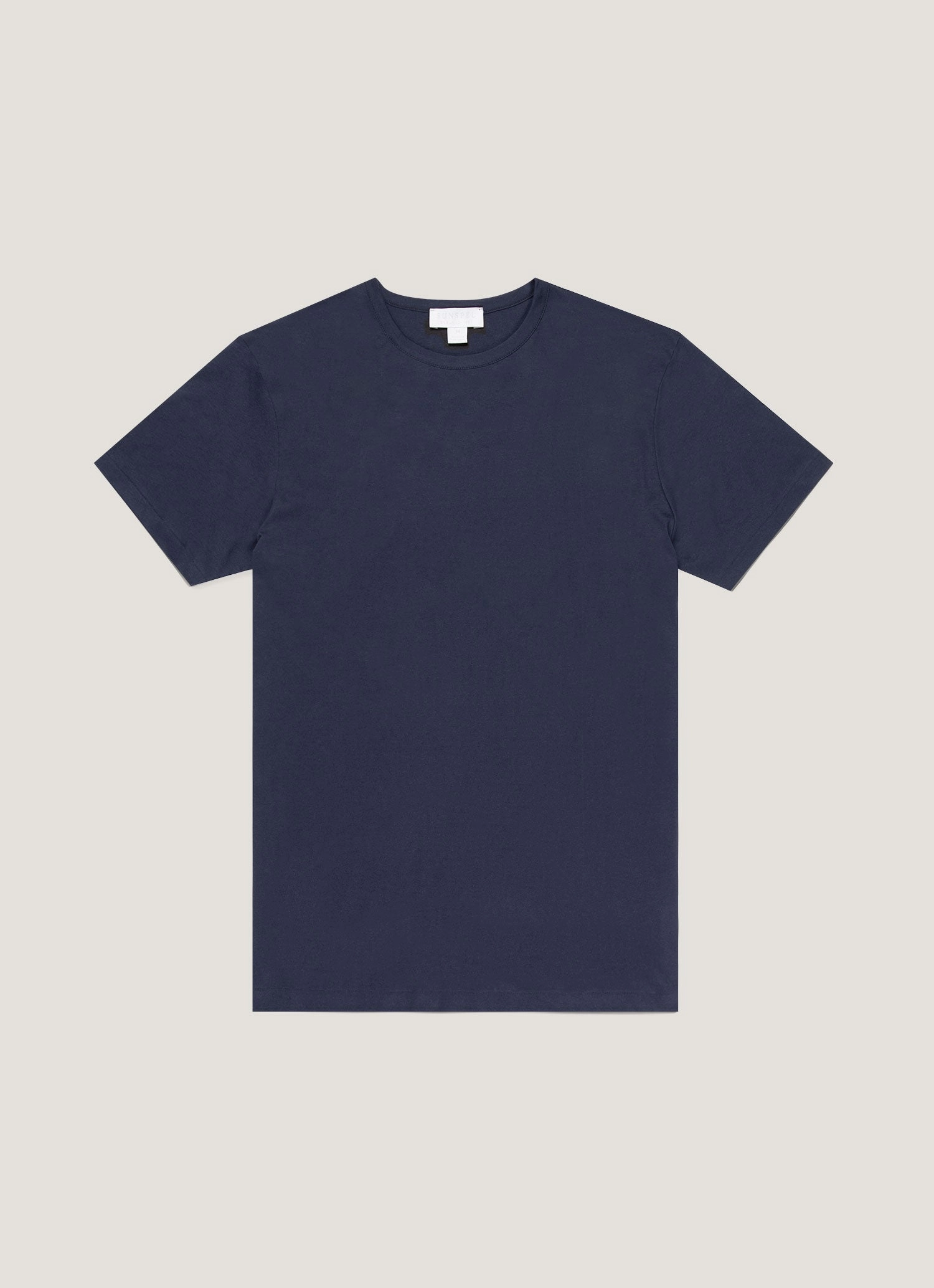 Men's Sea Island Cotton T-shirt in Navy Work Ready Minimal Trend Style