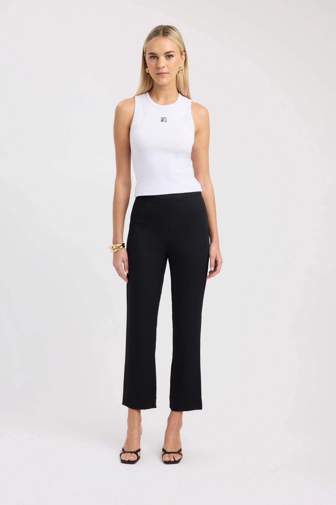 Tapered ankle Rayon drape Oyster Core Pant