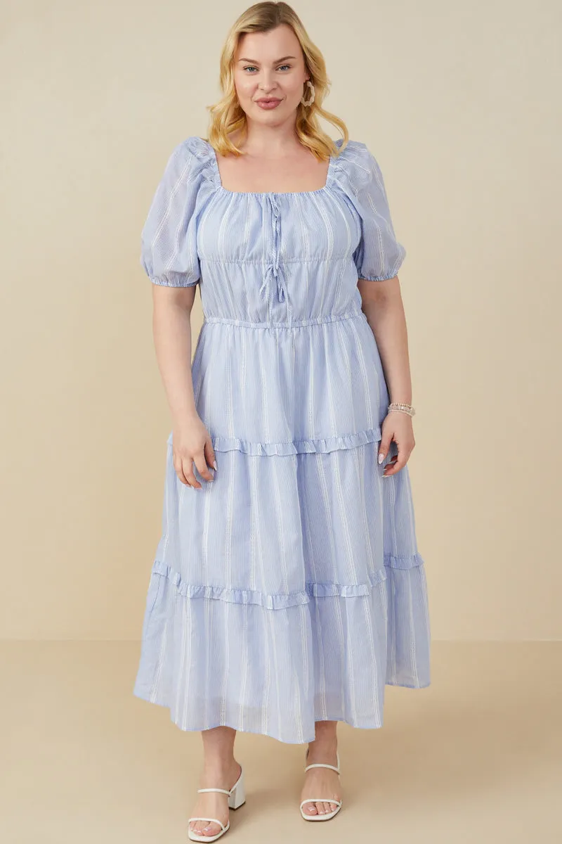 Bow Detailed Crochet Lace Square Neck Dress loose silhouette Quick Outfit