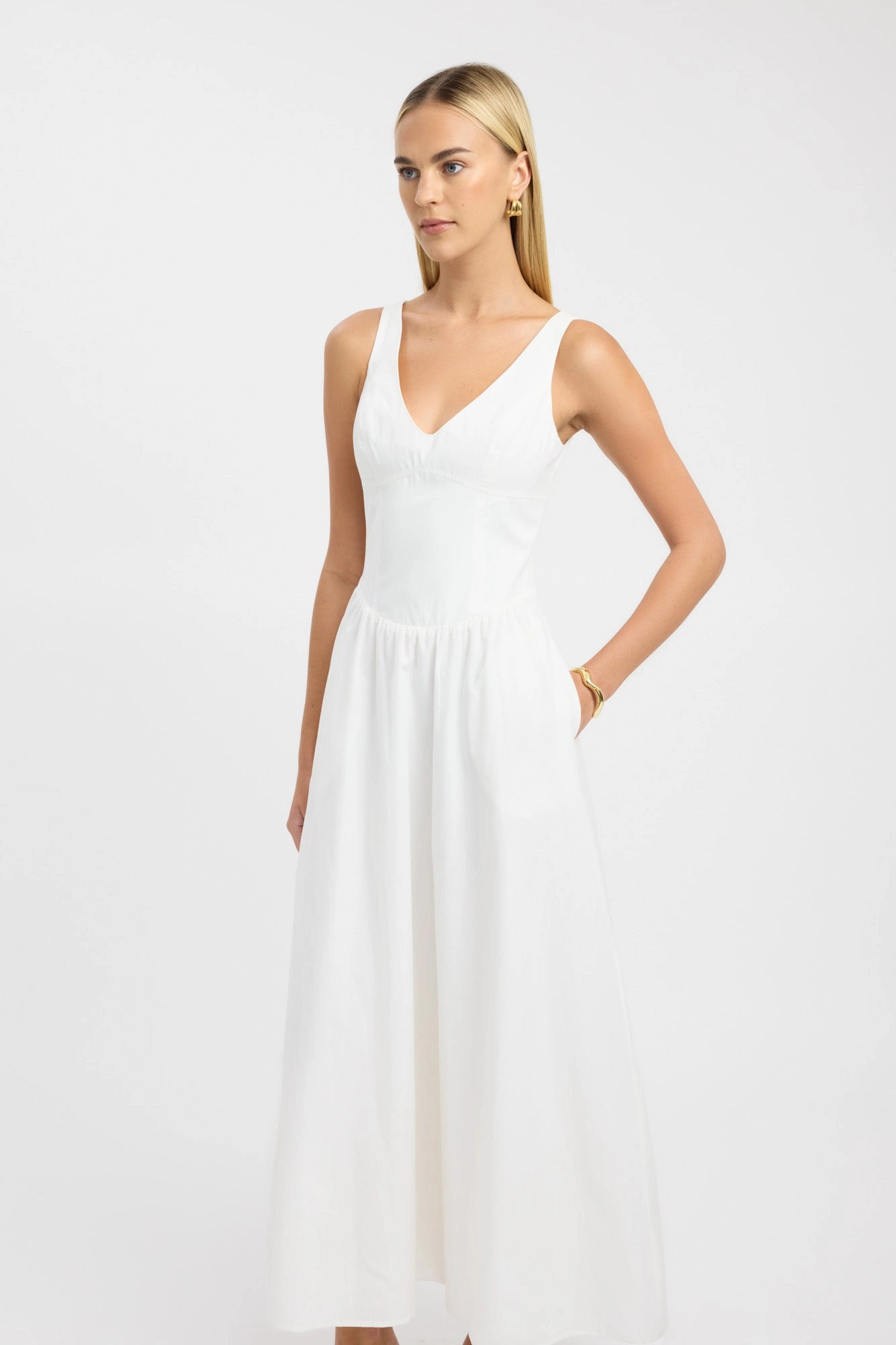 Peplum Detail Romeo Maxi Dress