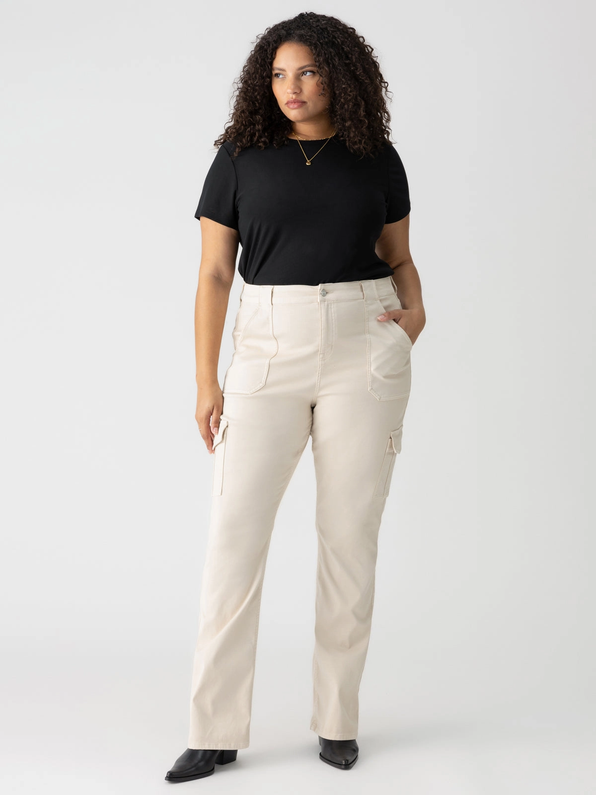 Perfect Comfort Sculpted Hayden Bootcut Standard Rise Pant Toasted Almond Extended Sizing