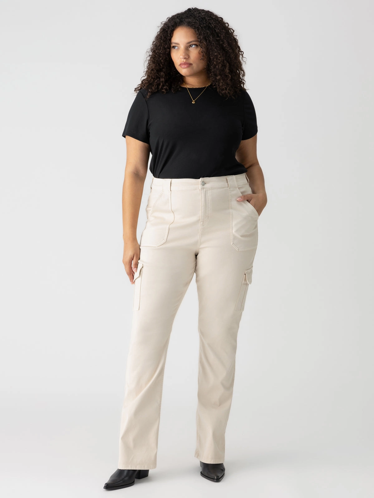 Perfect Comfort Sculpted Hayden Bootcut Standard Rise Pant Toasted Almond Extended Sizing