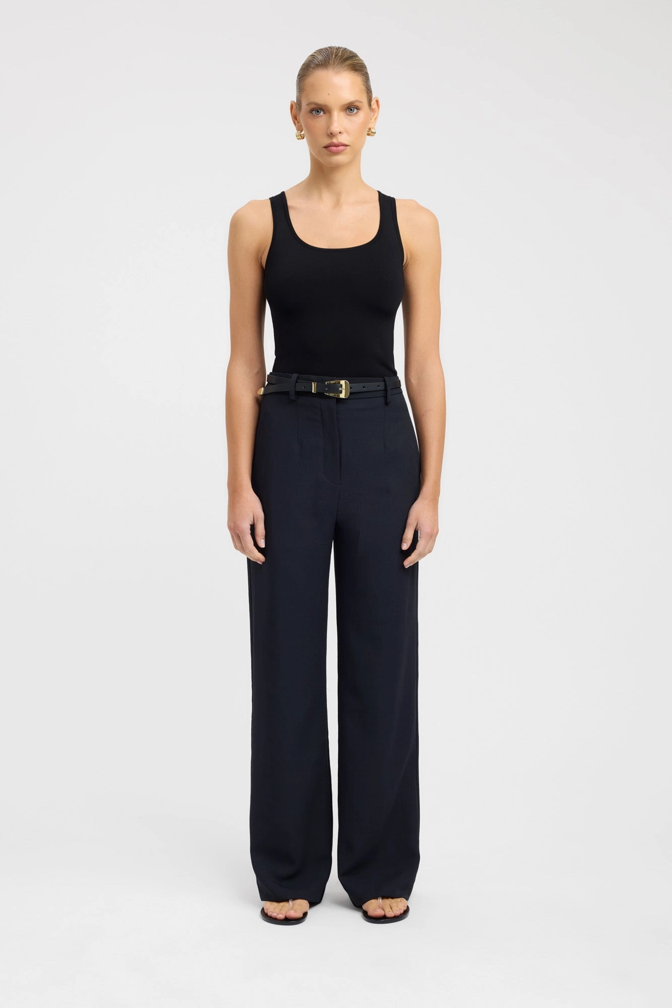 Ariel Straight Leg Pant Stretch Comfort Low-rise style