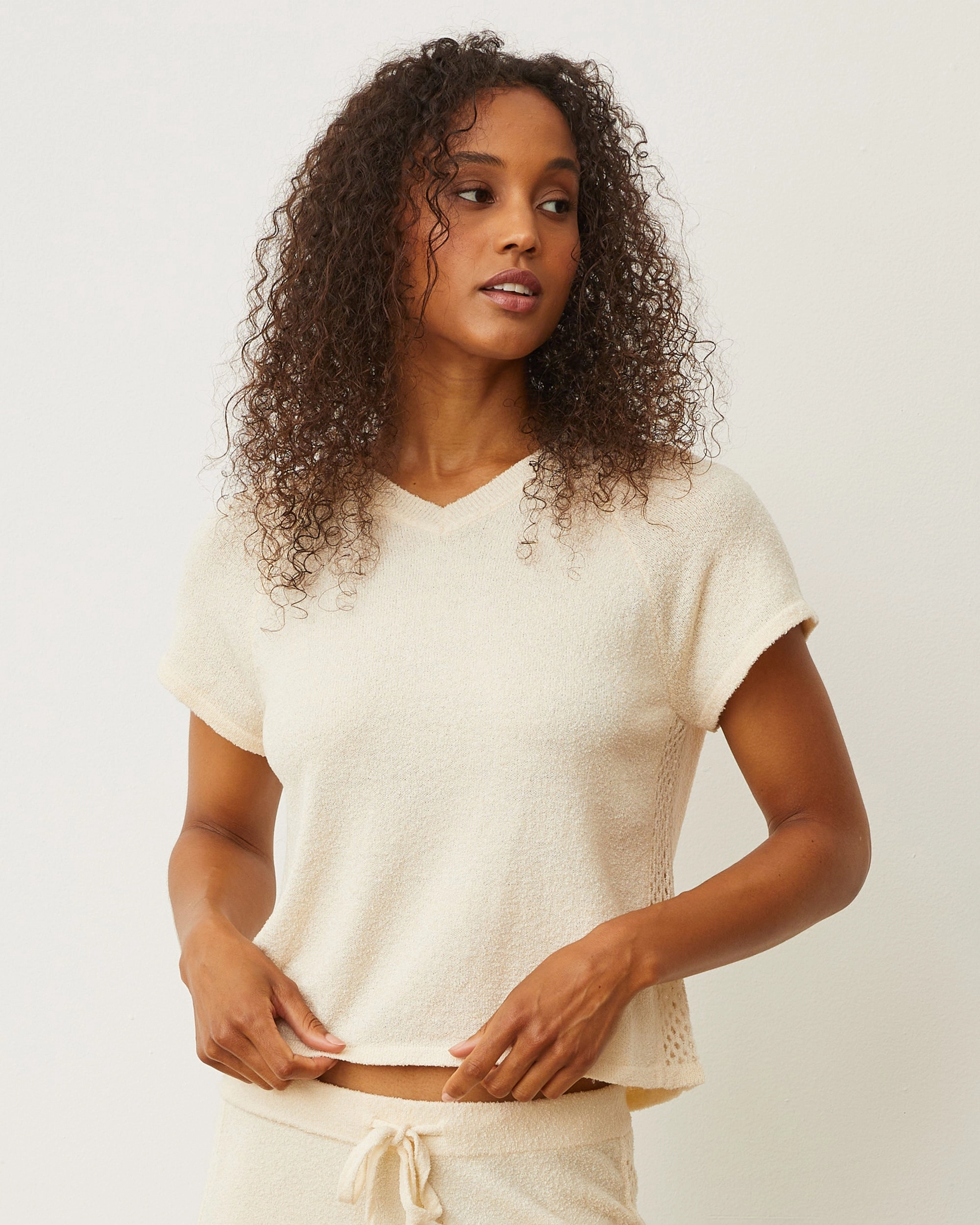 Perfect Layer Boucle Knit V-neck
